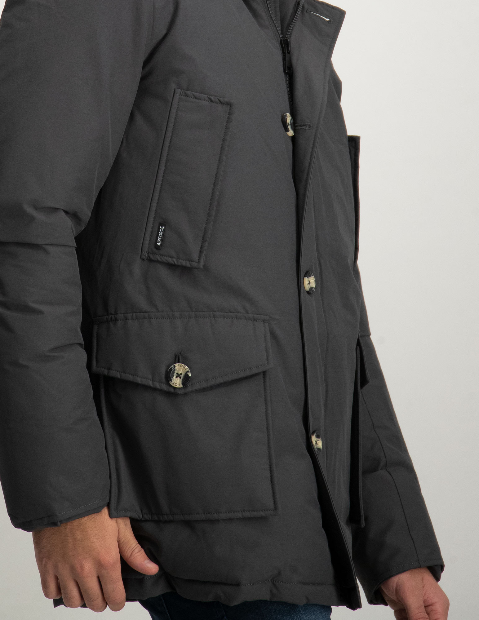 AIRFORCE Classic Parka HRM0479 Antraciet