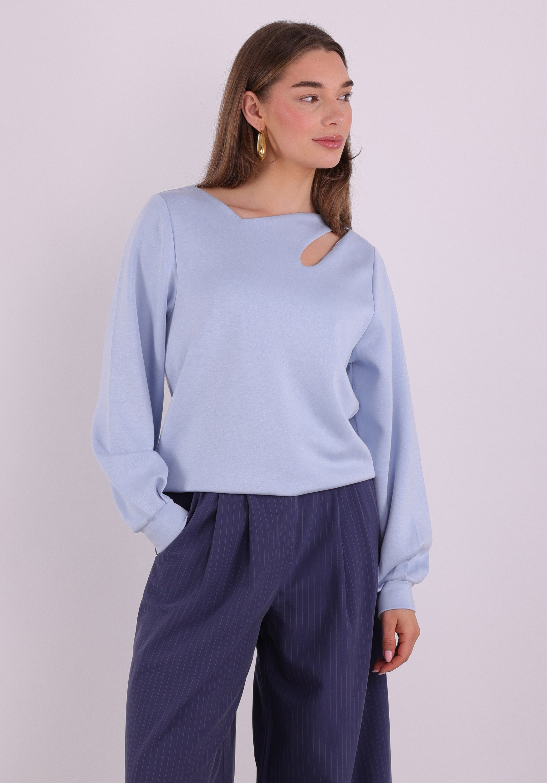 Aaiko BV Sweater EVELYN VIS 436 Licht blauw