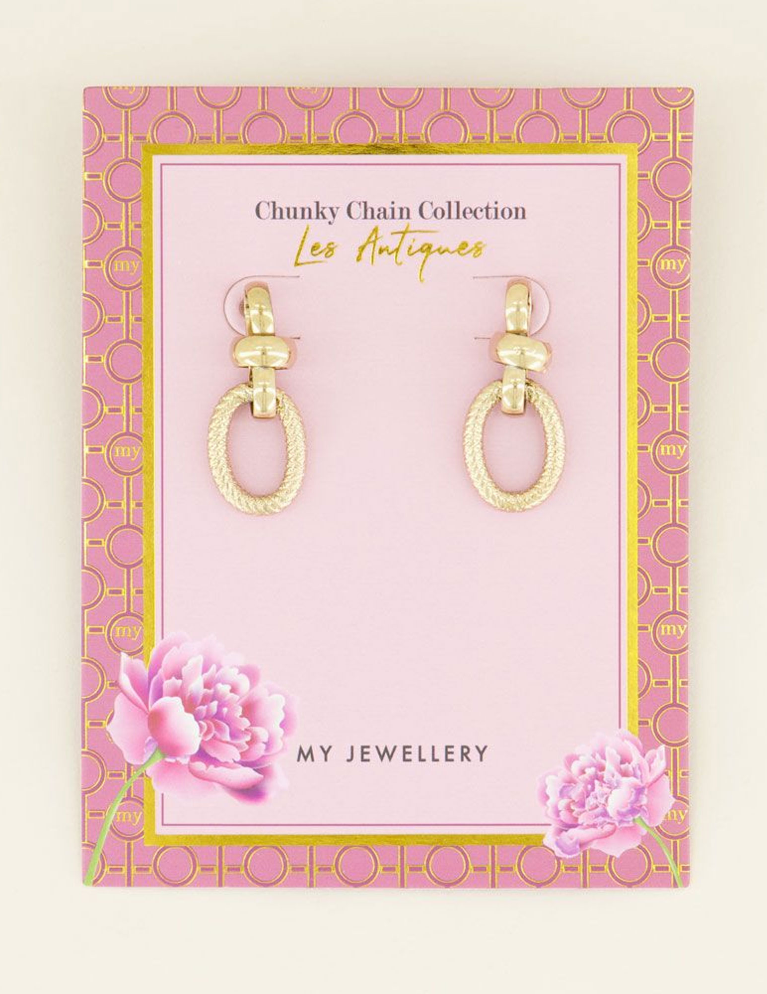 My Jewellery Orrbellen schakels MJ04044 Goud