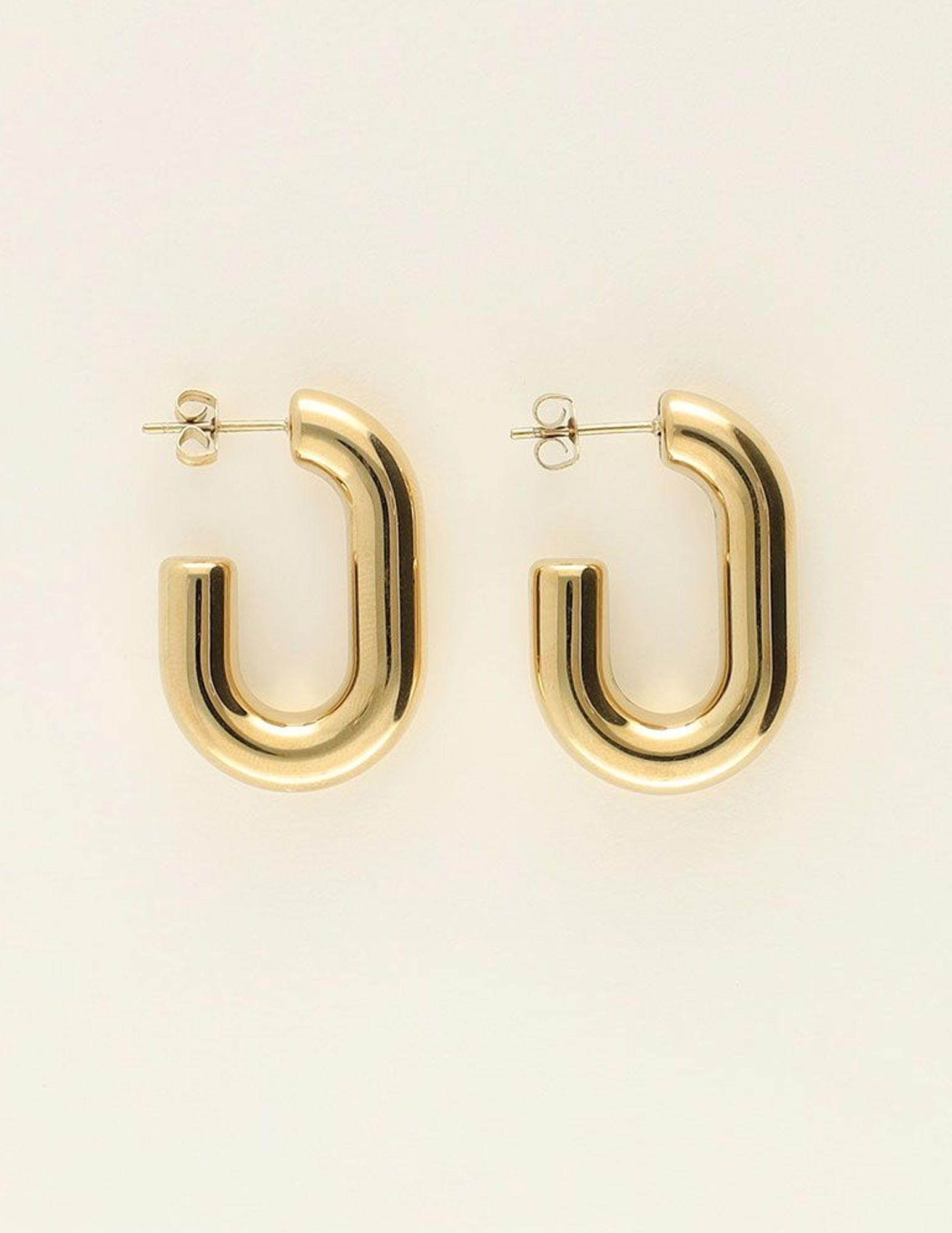 My Jewellery Oorbellen oval MJ10048 Goud