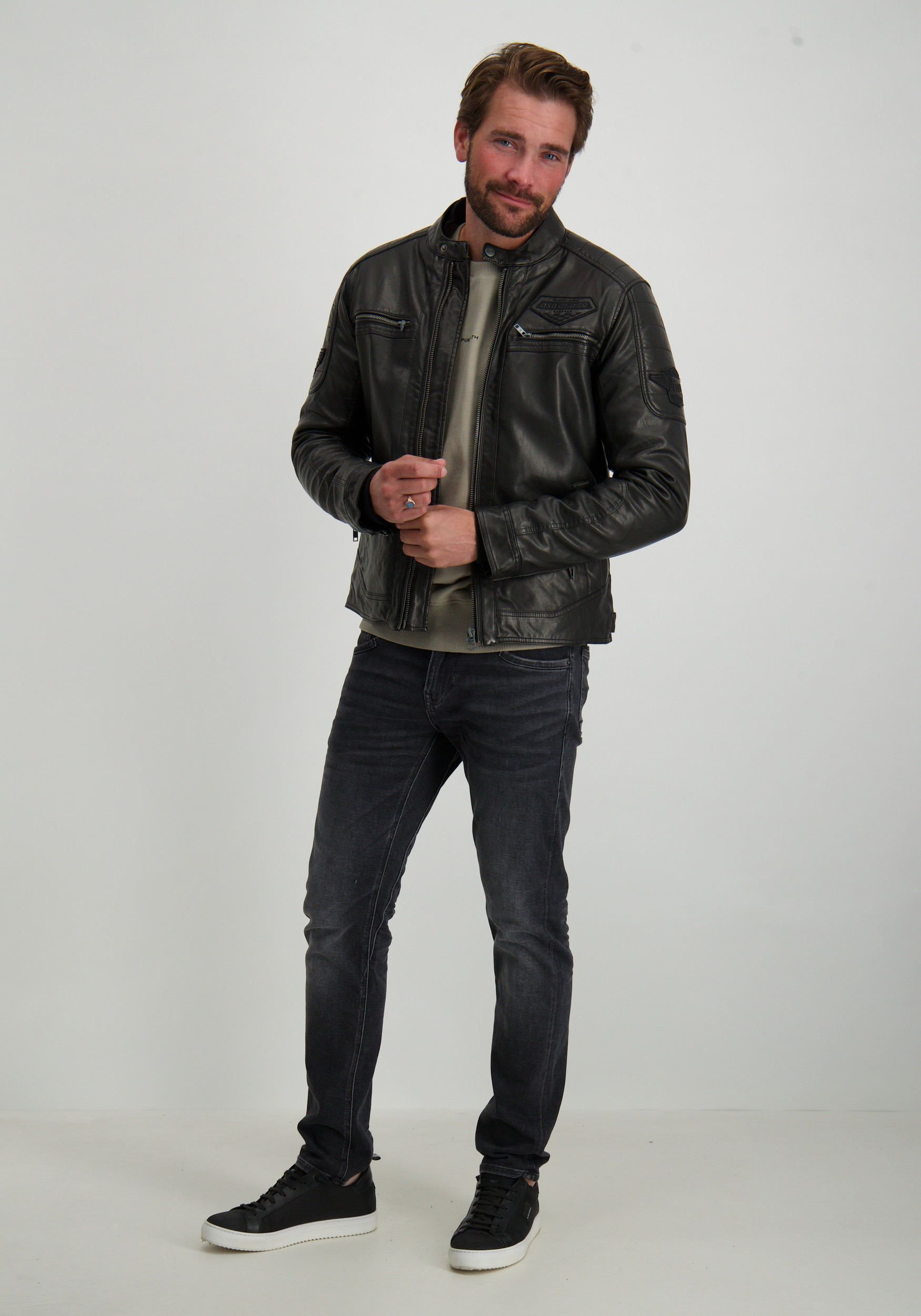 Petrol Bikerjack M-3040-JAC106 Zwart