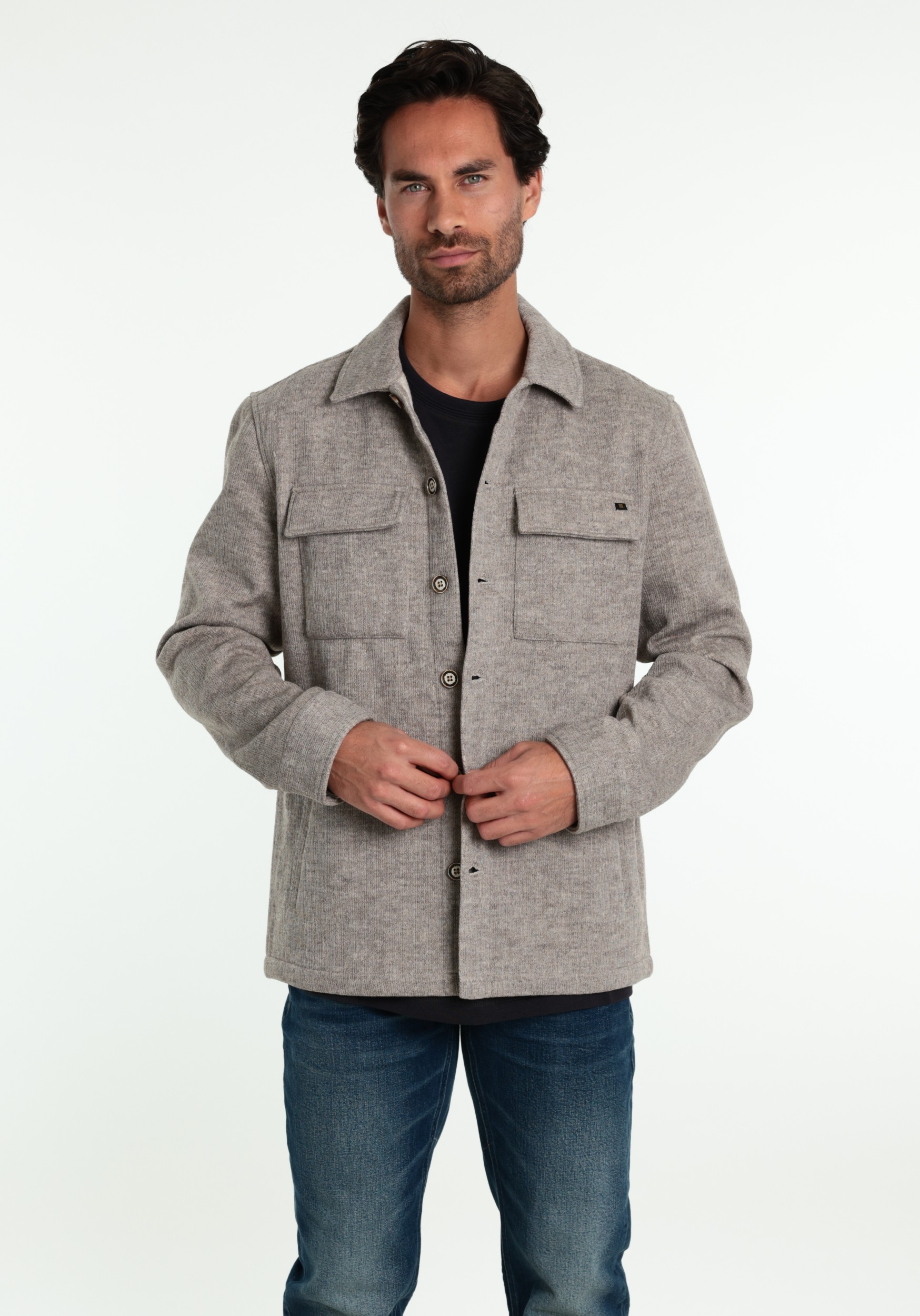 No Excess Overshirt 33510921SN Grijs