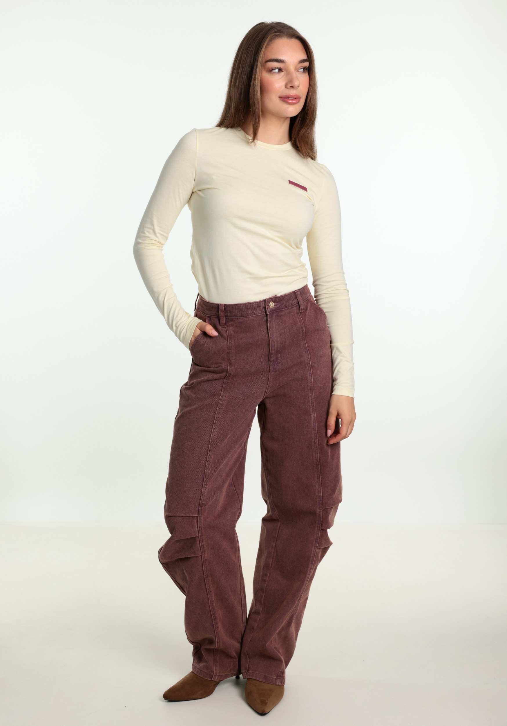 Harper & Yve T-shirt Lolita AW6P617 Licht geel