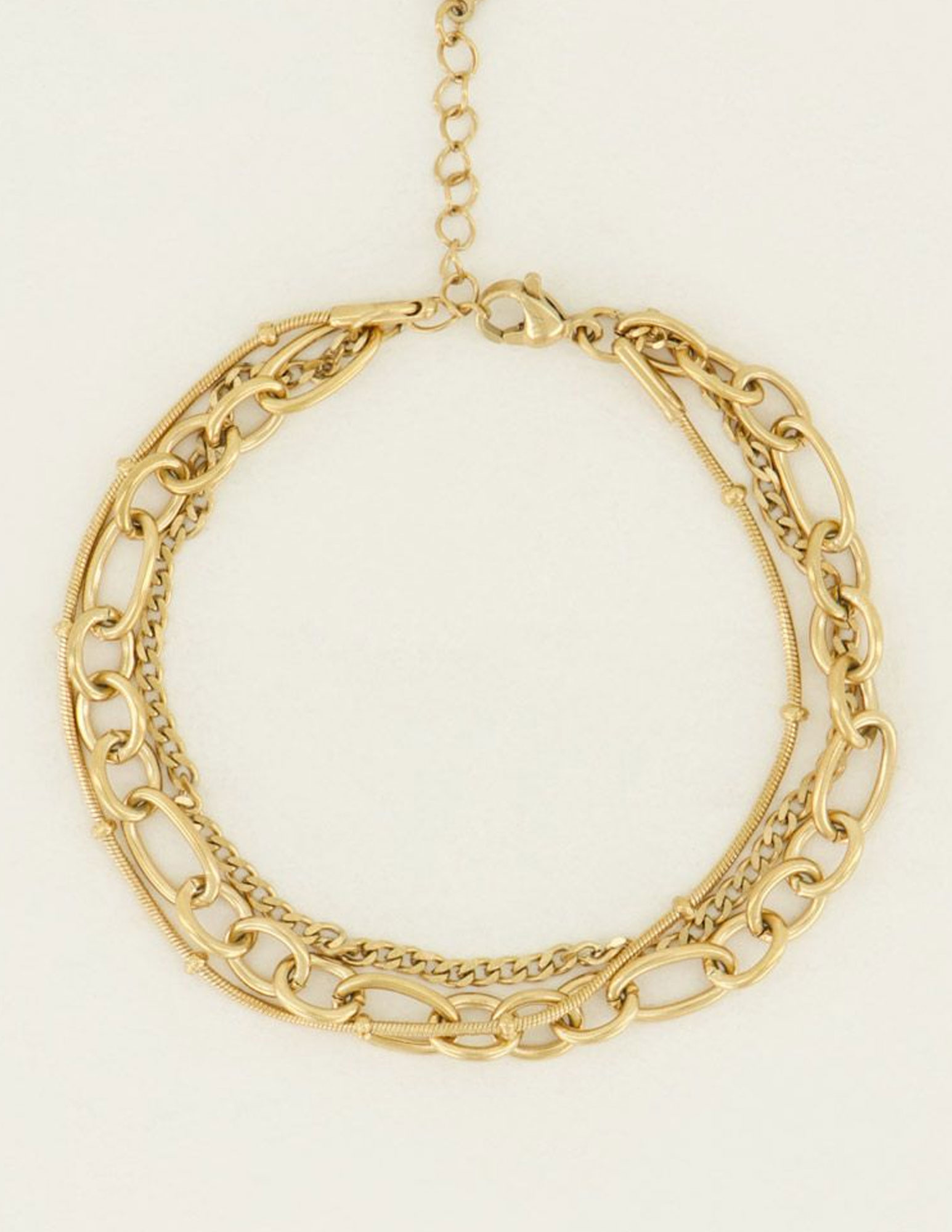 My Jewellery Armband drielaags  MJ04878 Goud