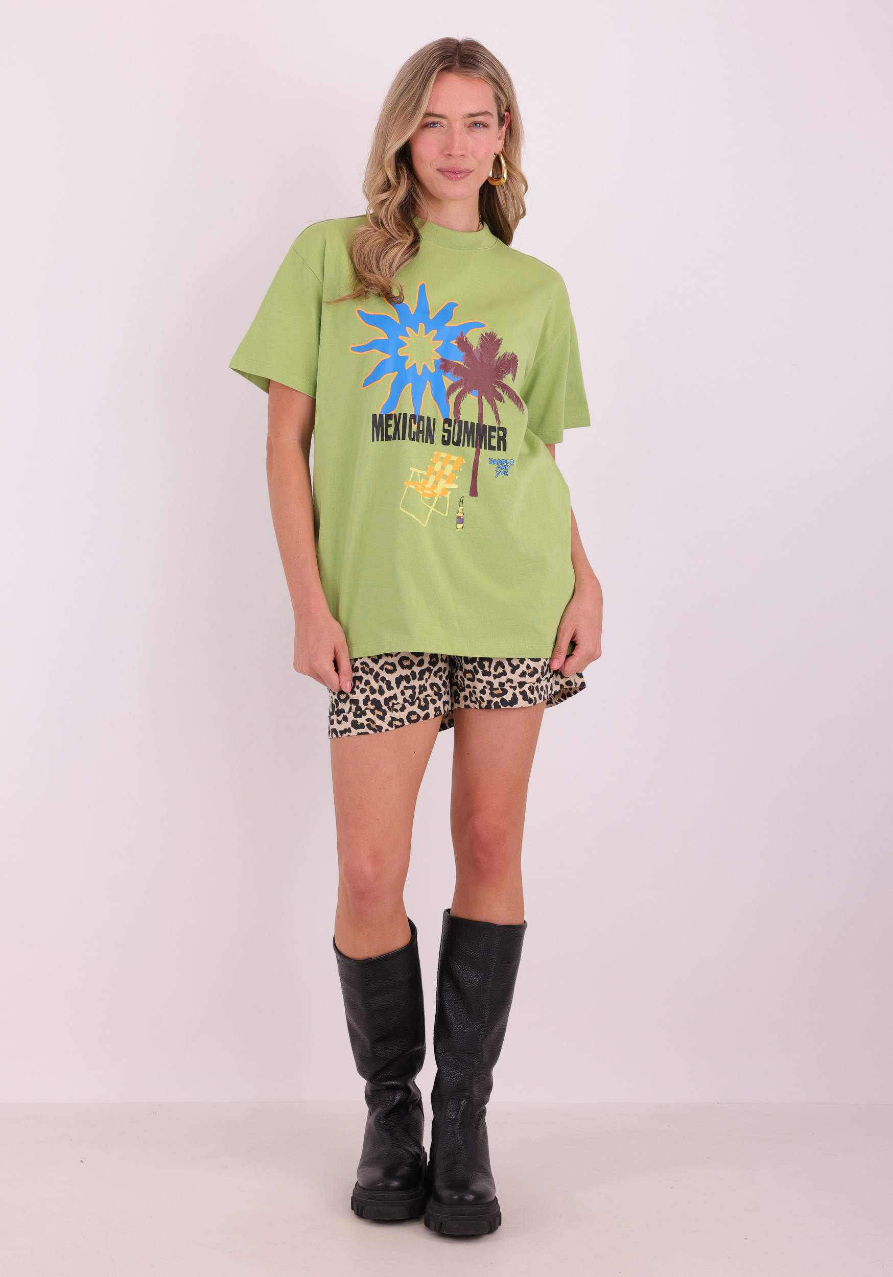 Harper & Yve T-shirt Sunnysummer HS6Y306 Groen