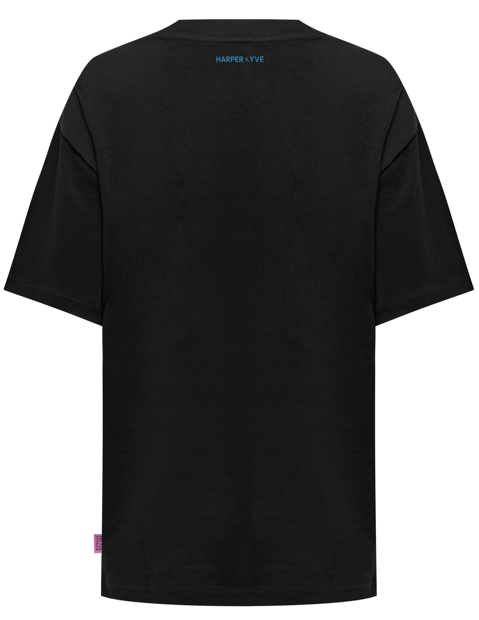Harper & Yve T-shirt No drama club AW25Y307 Donker Grijs