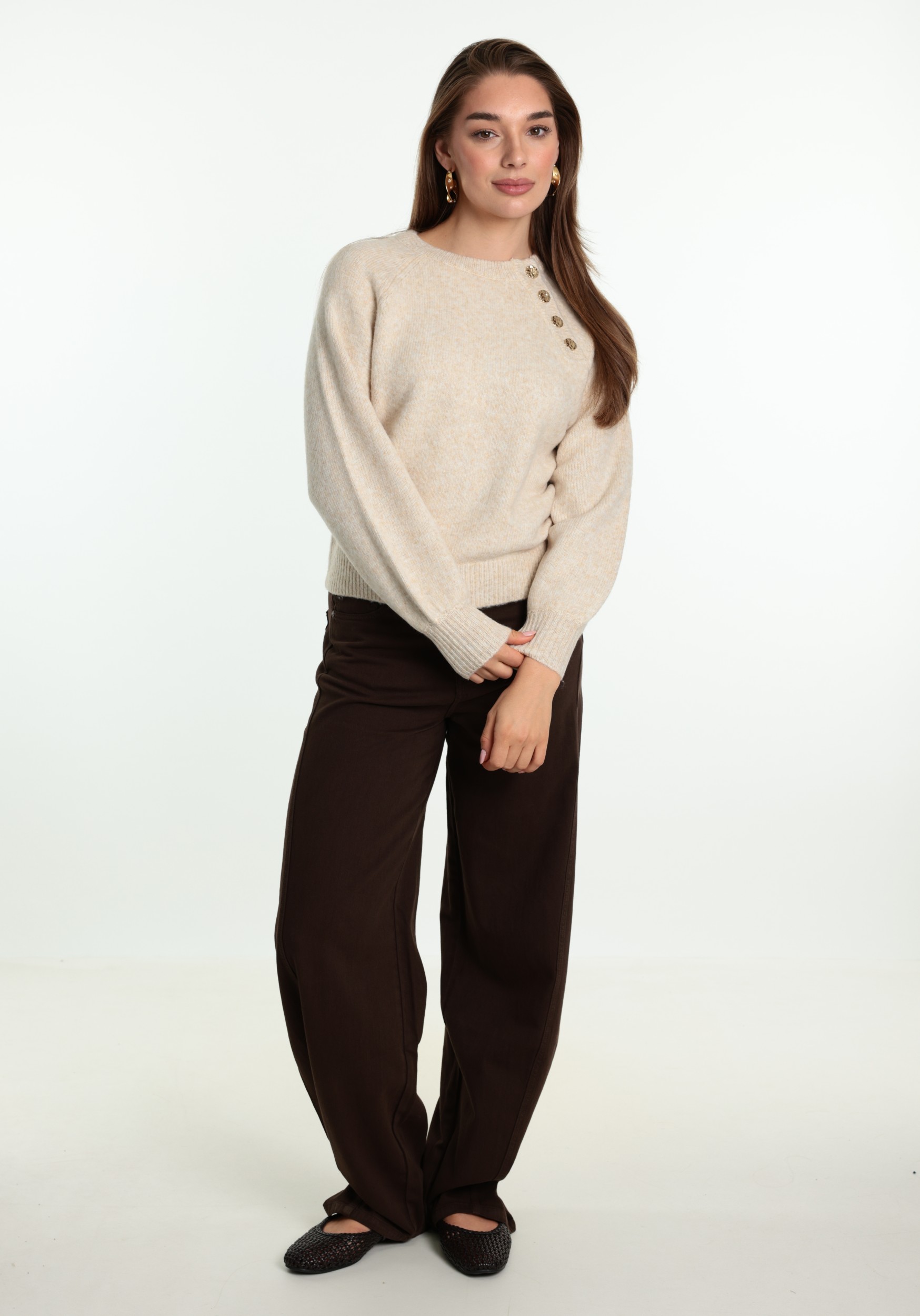 Geisha Balloon jeans 61501-10 Donker bruin