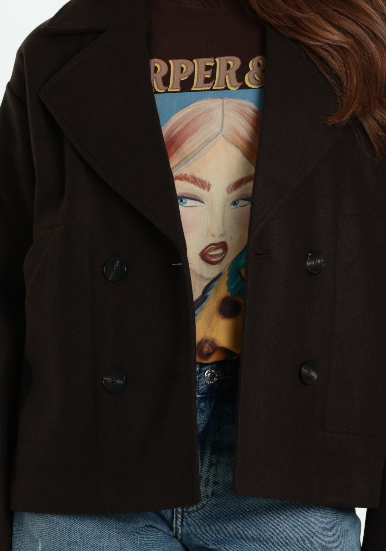 ONLY Nancy Jacket 15315503 Donker bruin