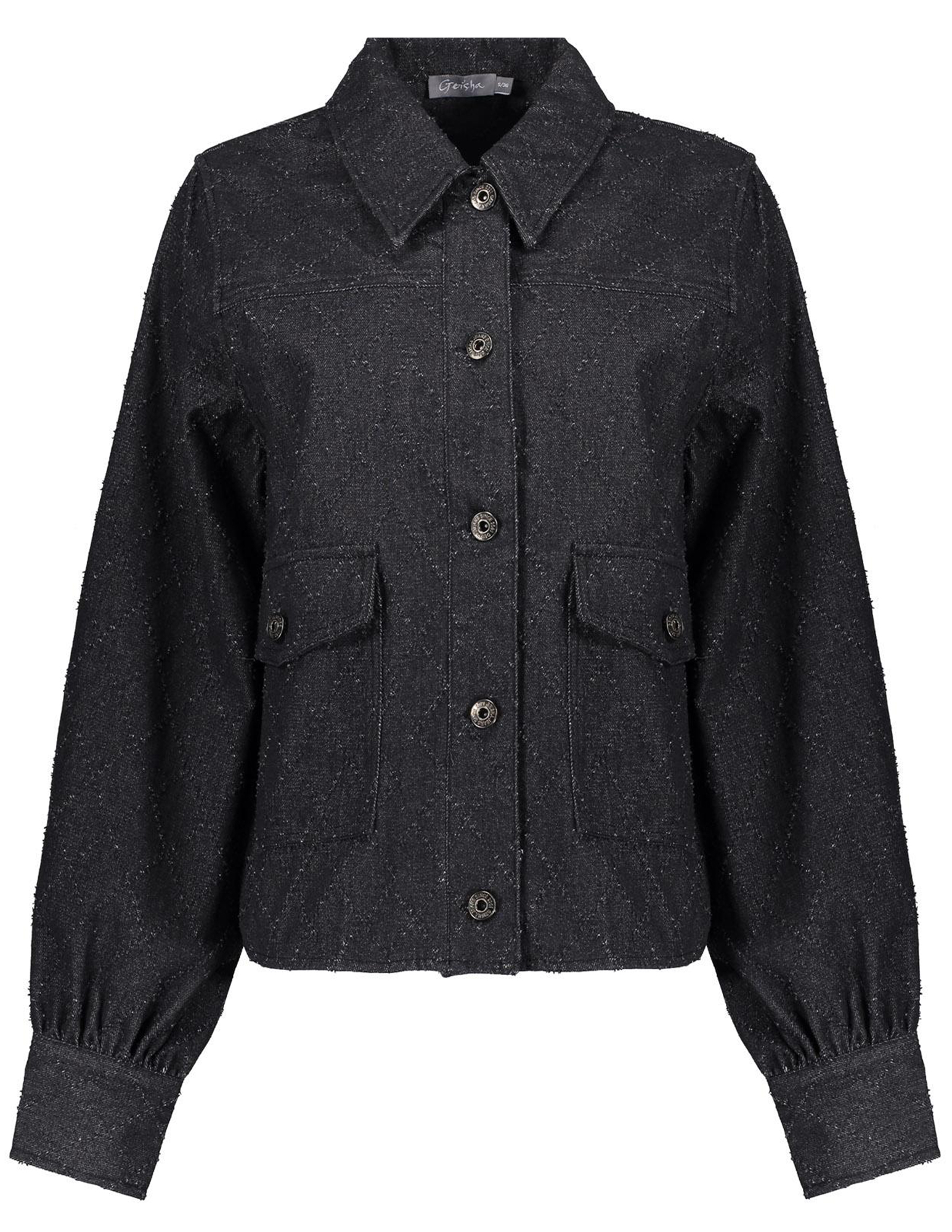 Geisha Jacket met textuur 45860-14 Donker Grijs