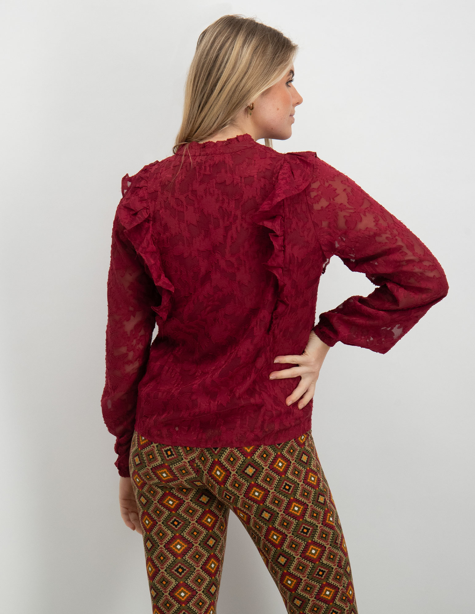 Lofty Manner Blouse Mave Bordeaux