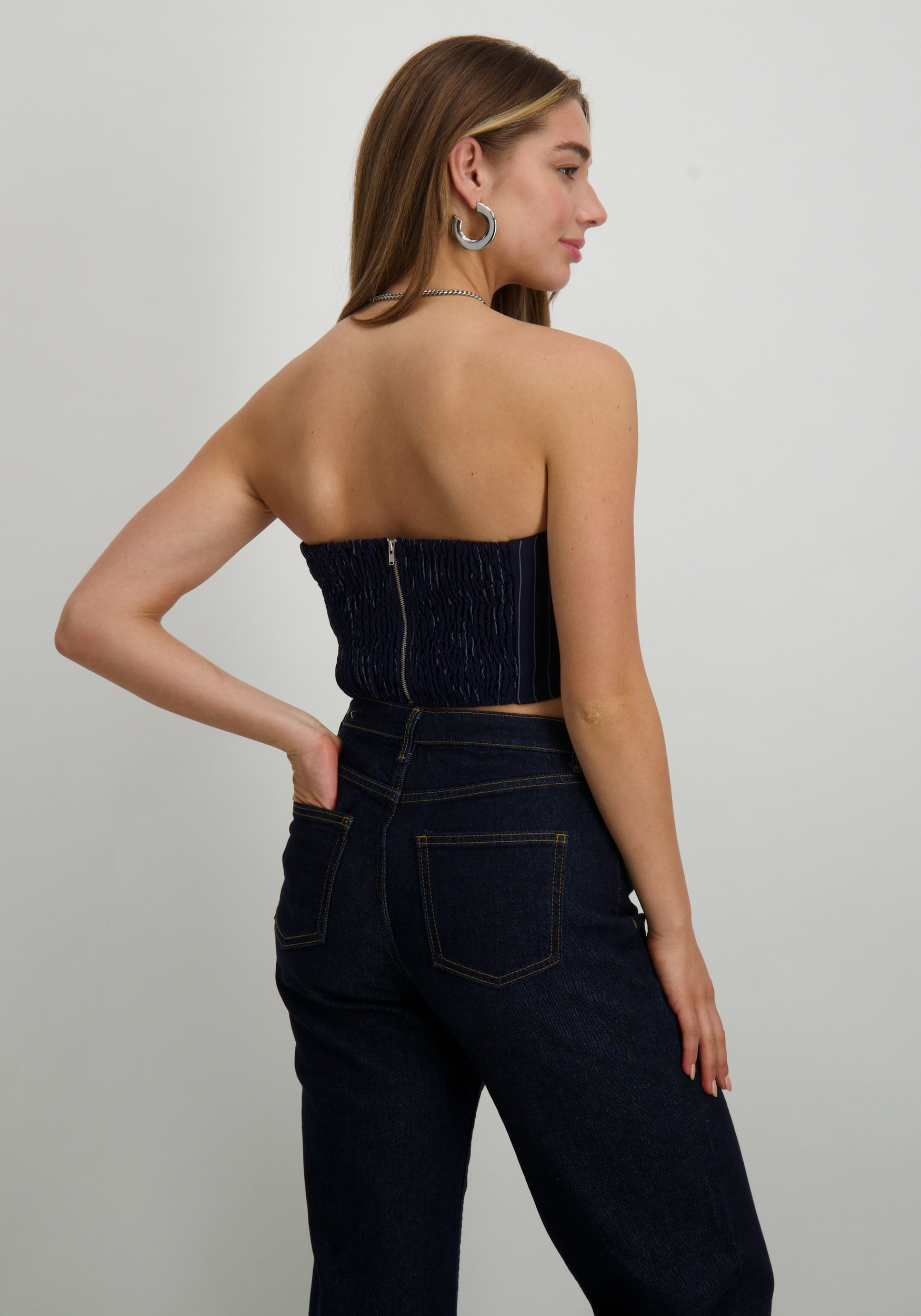 Refined Department Bandeau top Eline R2409850632 Donker blauw