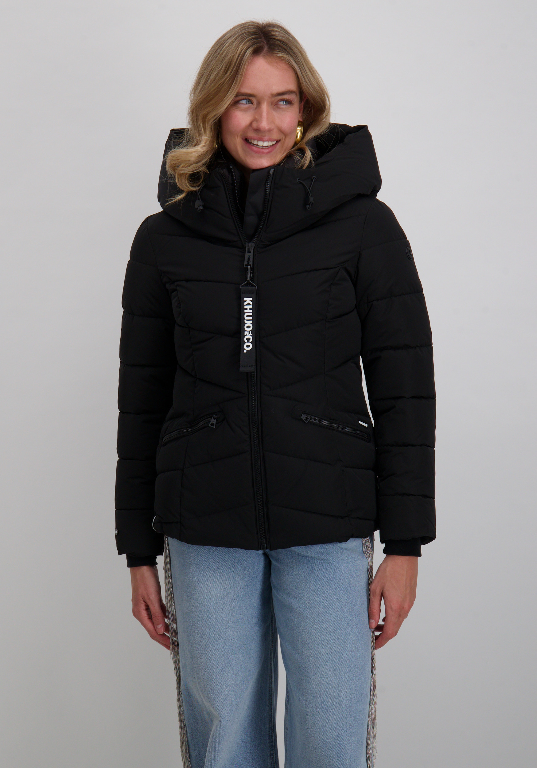 KHUJO Winterjas Hersch 1095JK253 Zwart