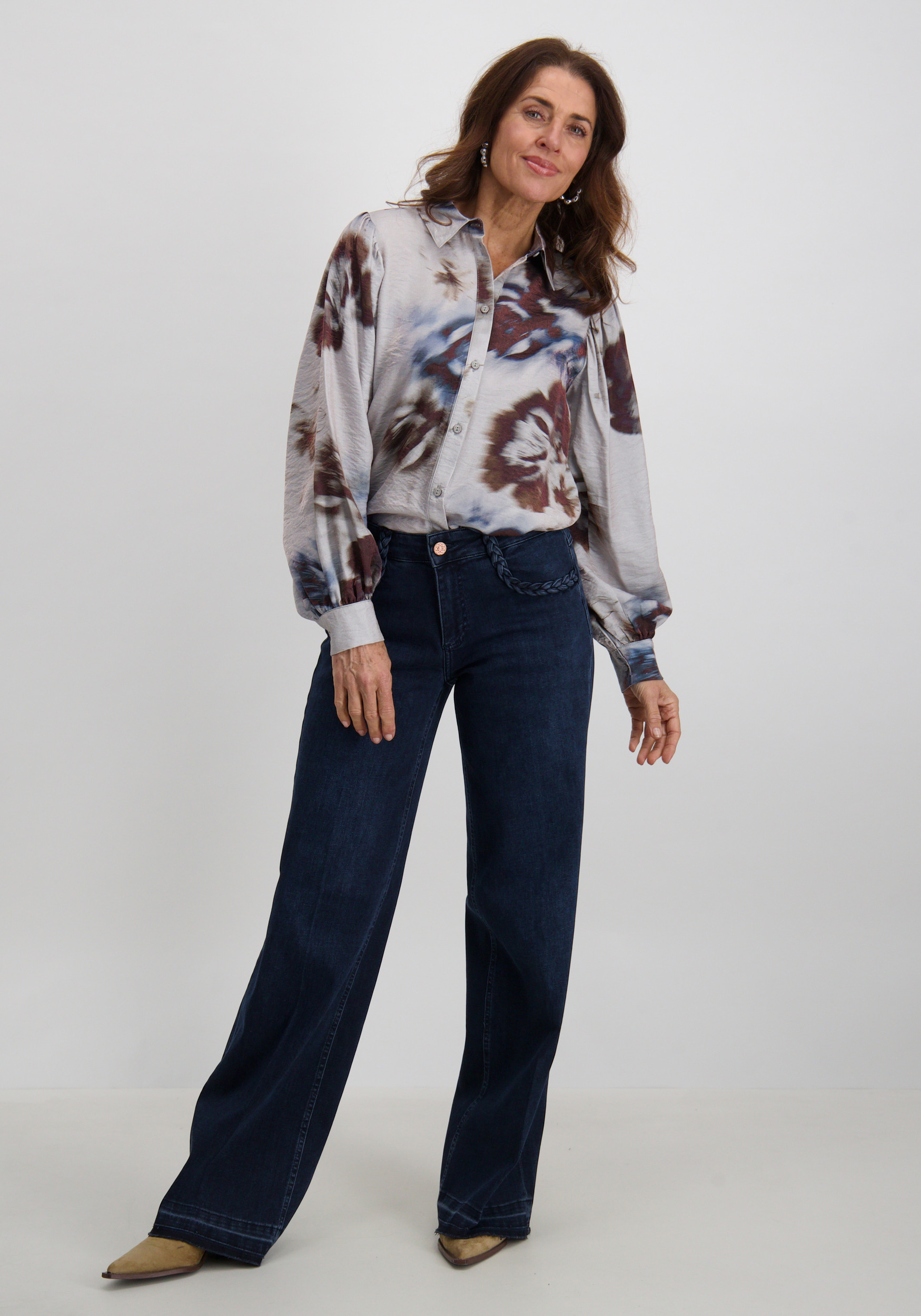 Para Mi Jeans Mira braid FW252.212374-D28 Donker blauw