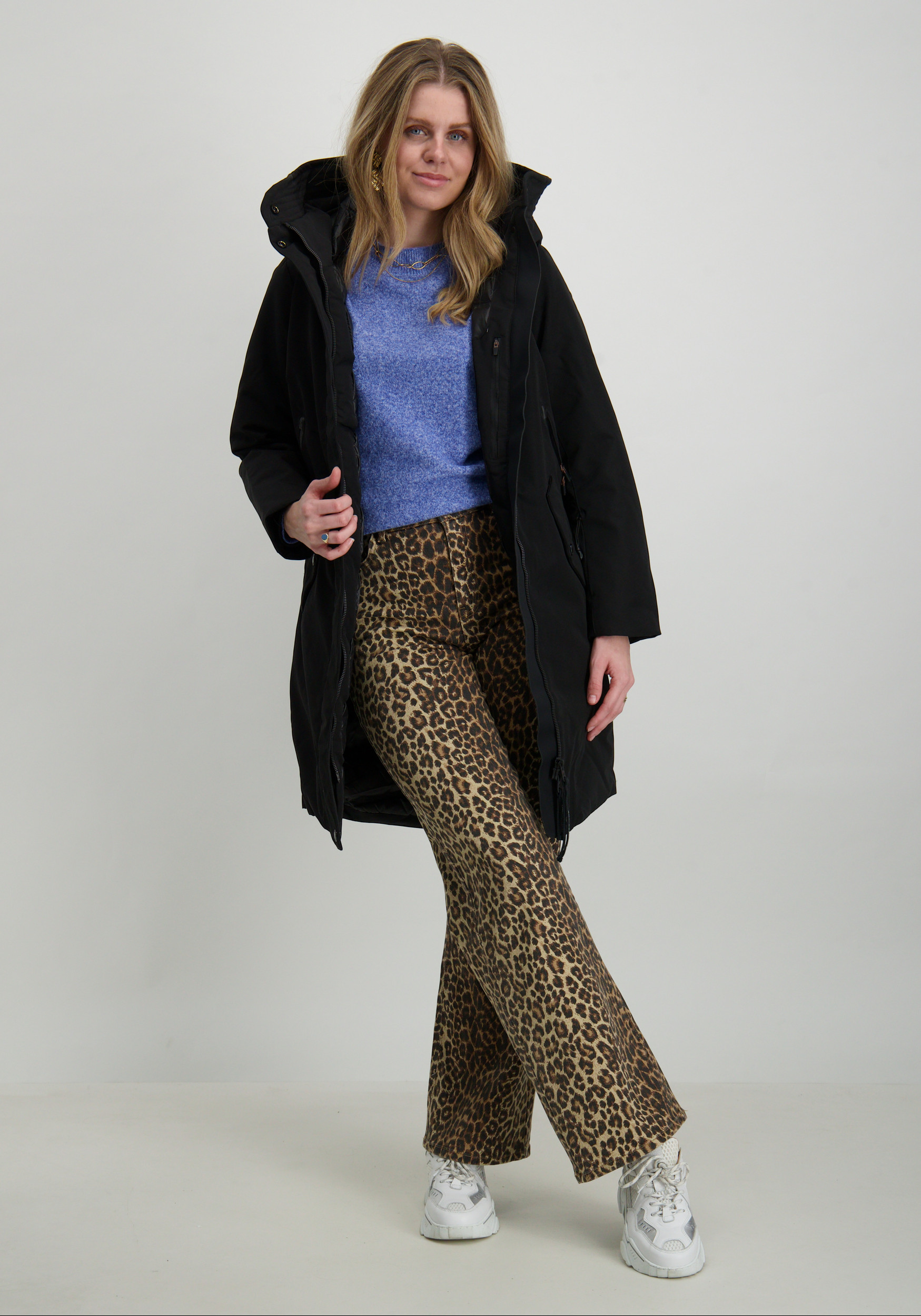 KHUJO Winterjas Charlyn4 1222CO243 Zwart