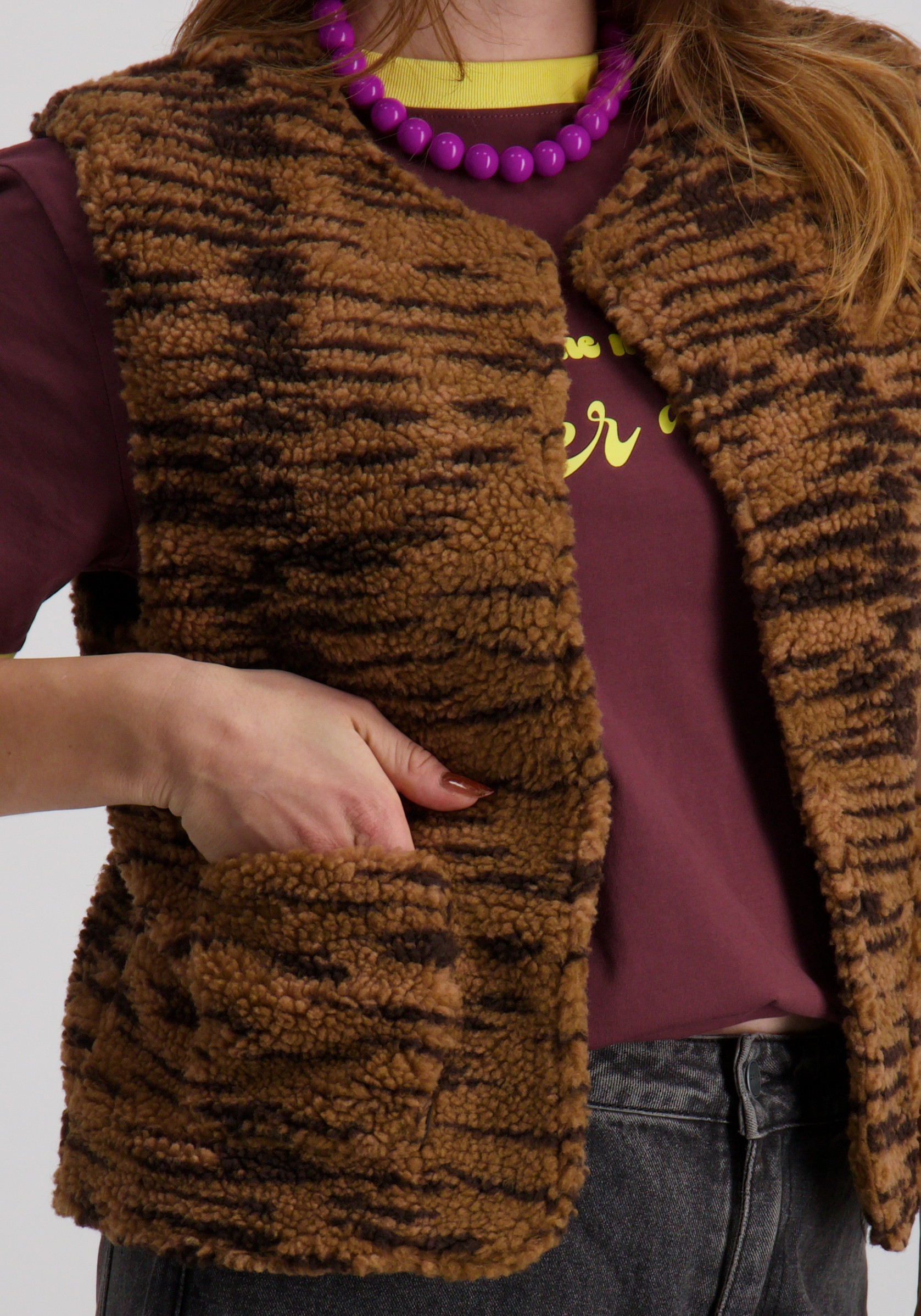 Harper & Yve Gilet Demi DW25N211 Bruin