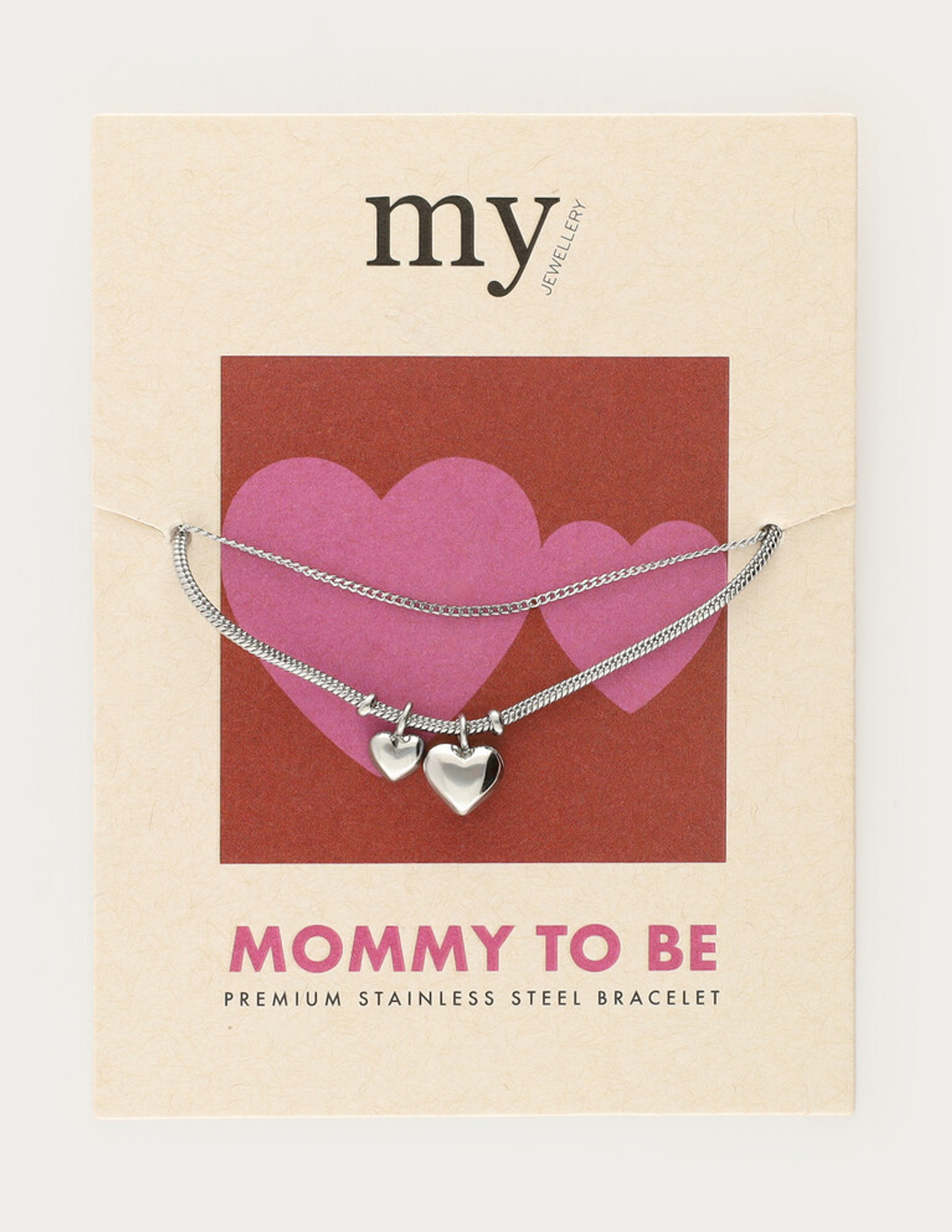 My Jewellery Dubbele armband mommy to be MJ14713 Zilver