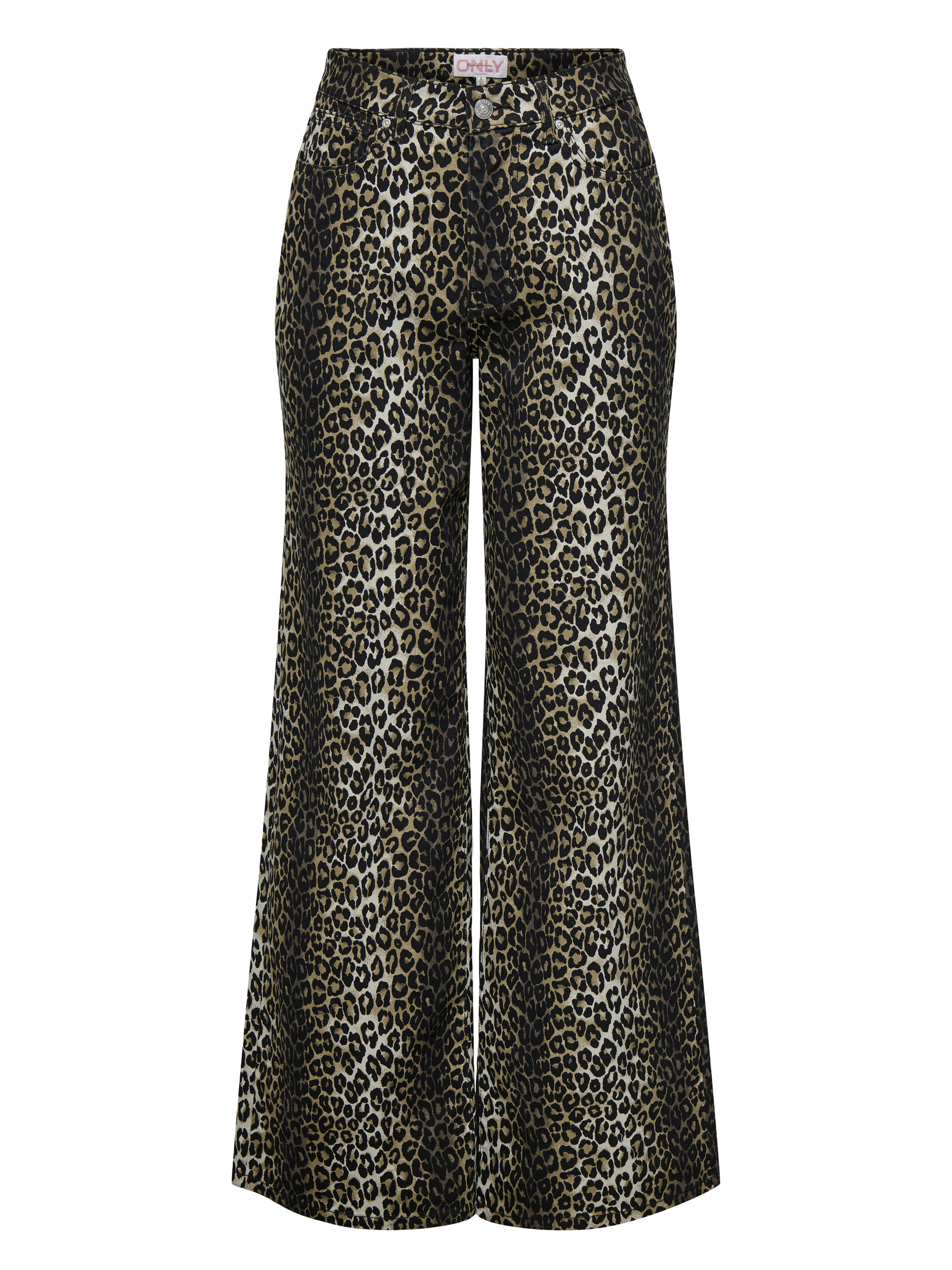 Only Broek Madison Leopard 15340798 Bruin
