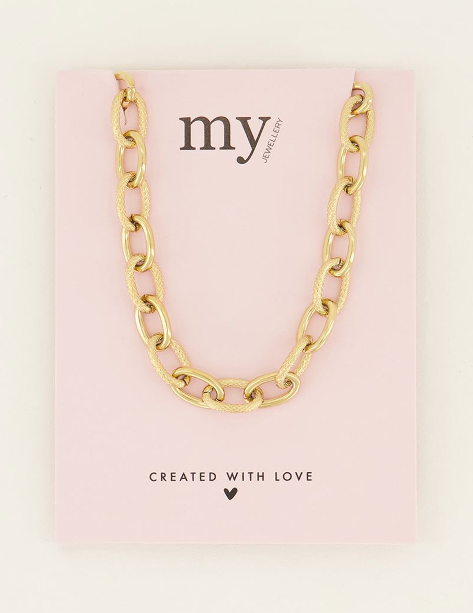 My Jewellery Ketting met schakels MJ07791 Goud