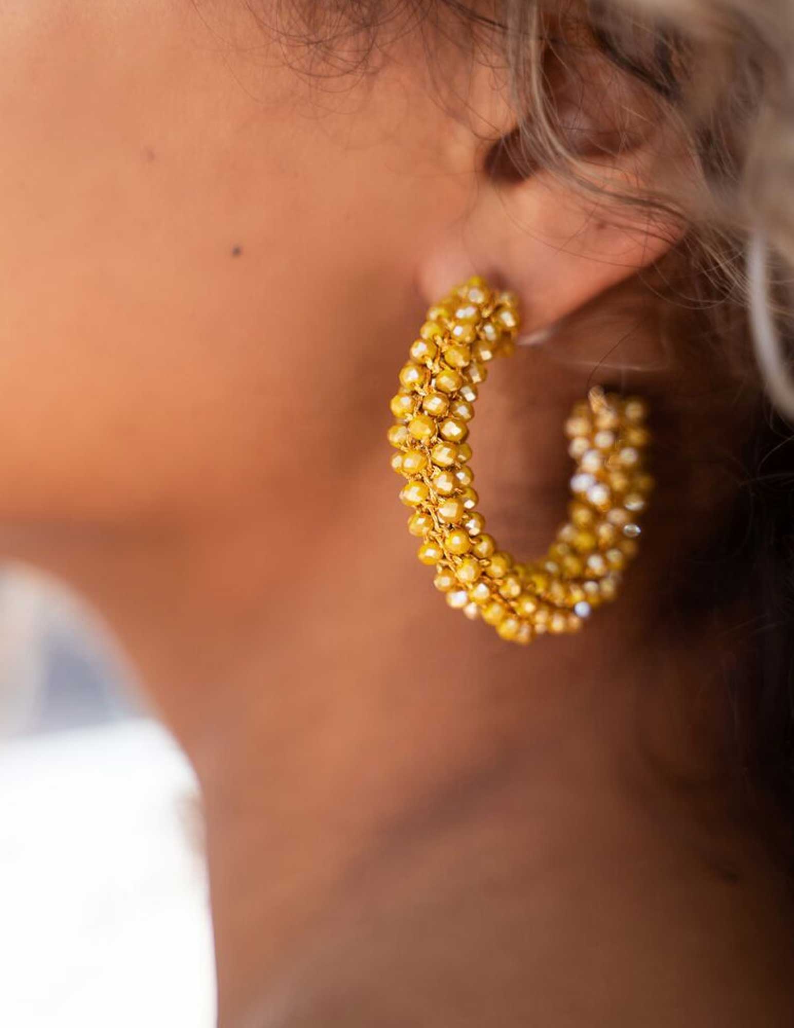 My Jewellery Statement oorringen MJ08799 Geel