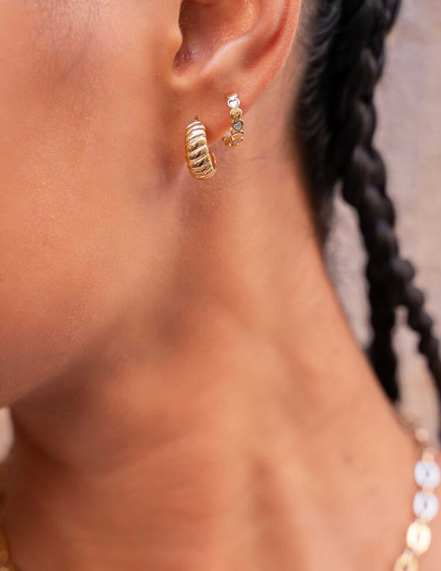 My Jewellery Oorringen met hartjes MJ09210 Zilver