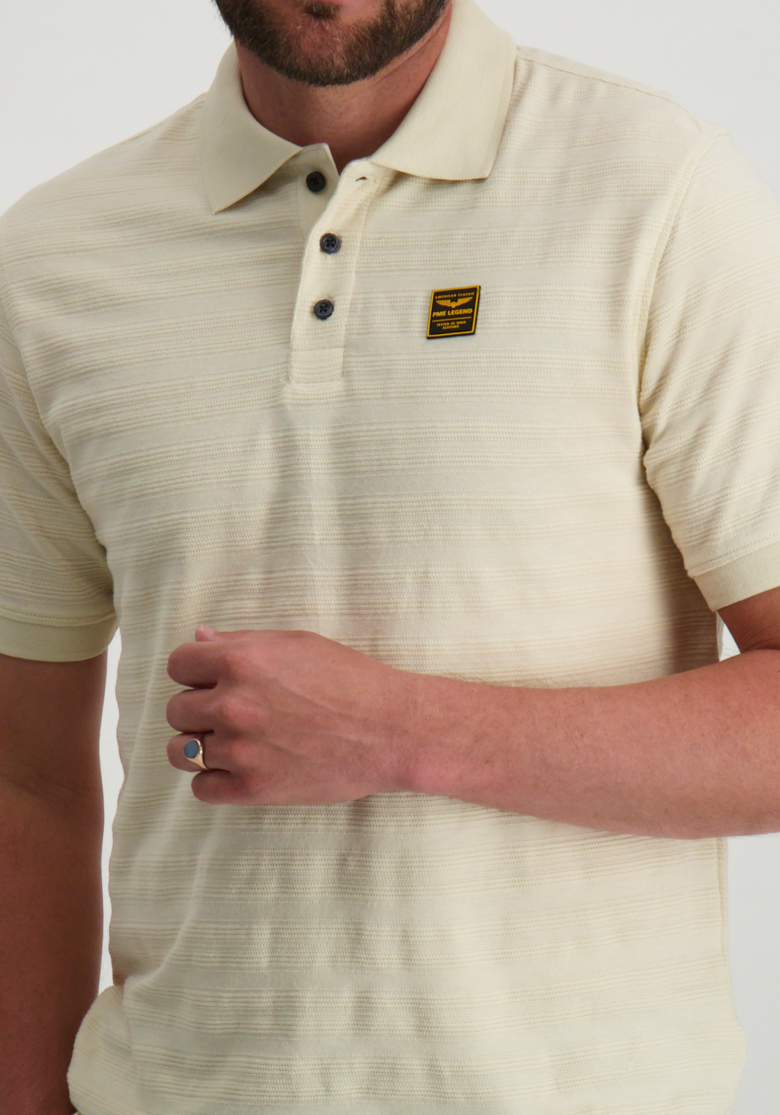 PME Legend Polo PPSS2504854 Ecru