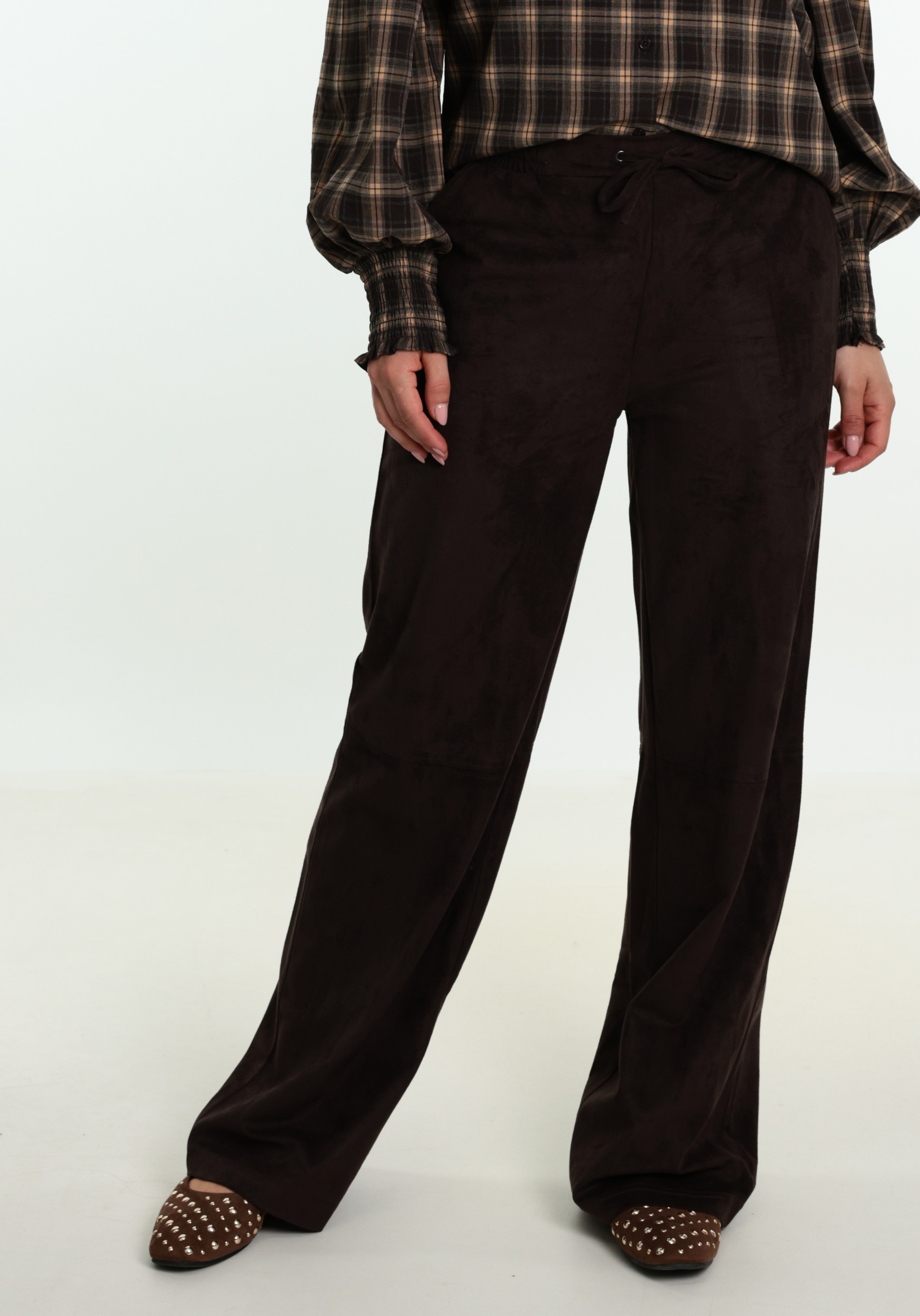 FREE|QUENT Broek Mimi 212411 Donker bruin