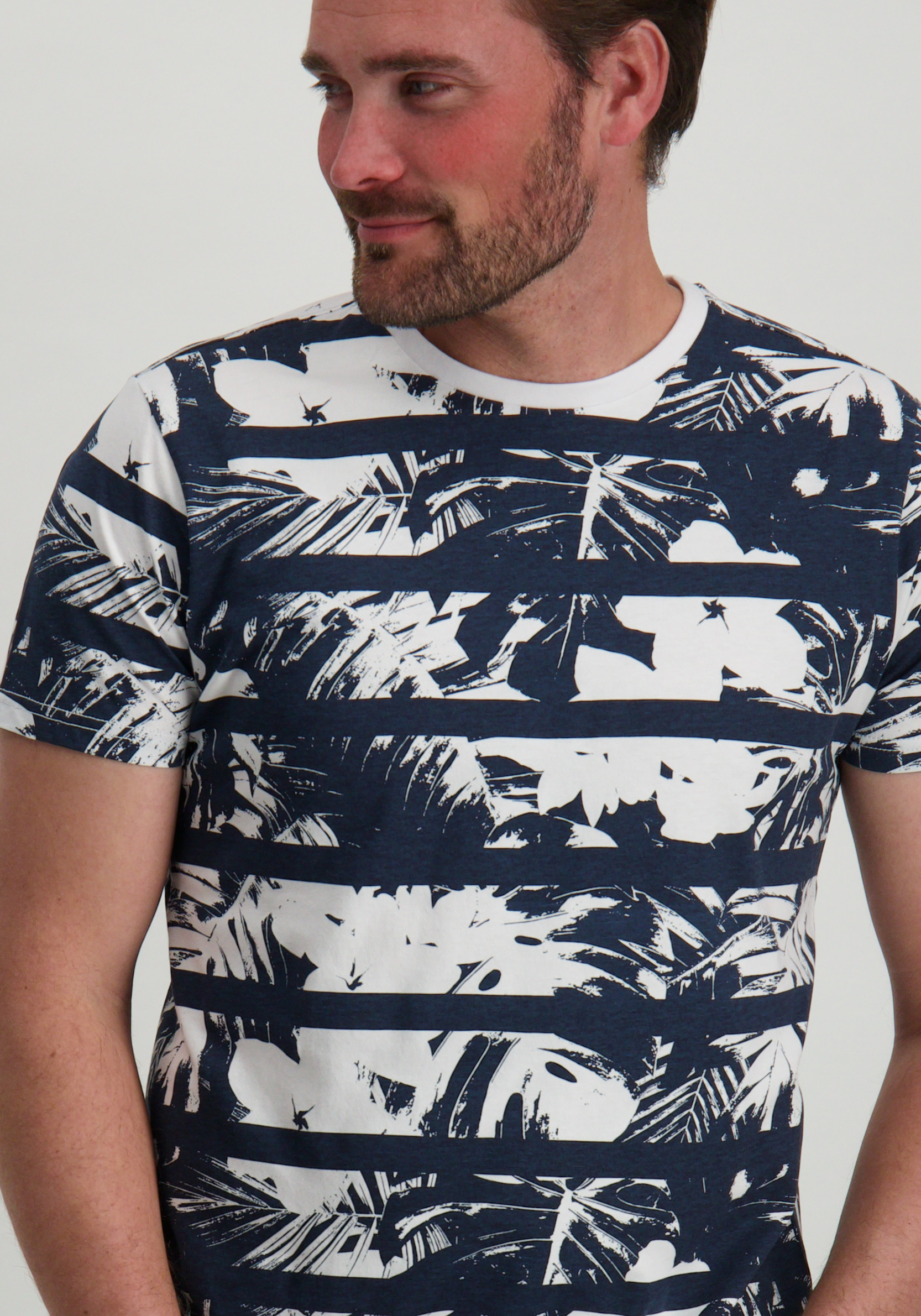 Petrol T-shirt M-1050-TSR113 Donker blauw