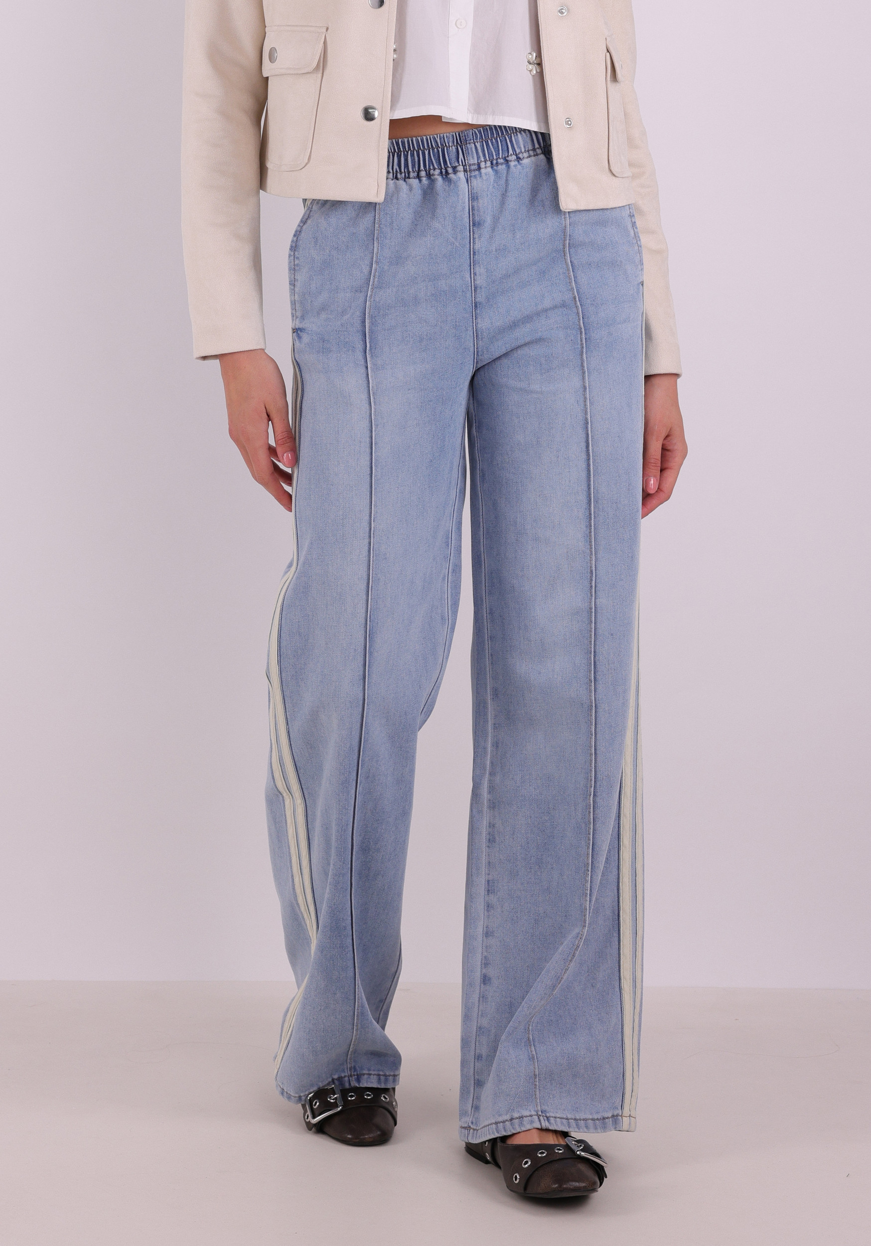 Geisha Jeans sport stipes 61051-10 Jeans blauw