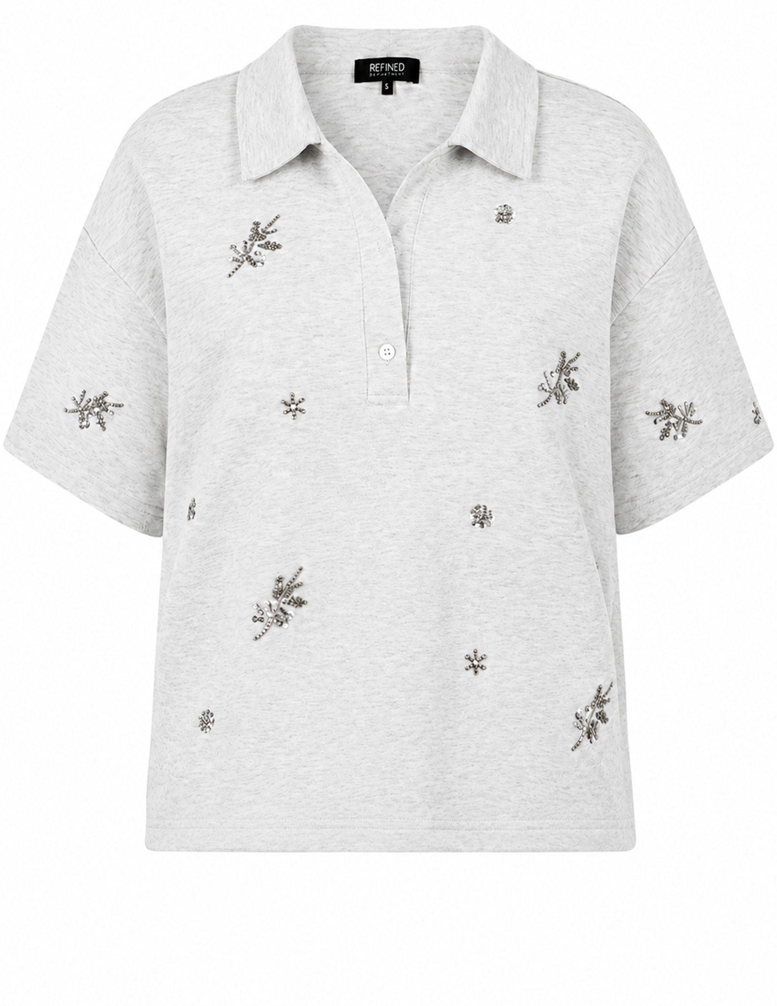 Refined Department Polo shirt Missy R2605820175 Grijs