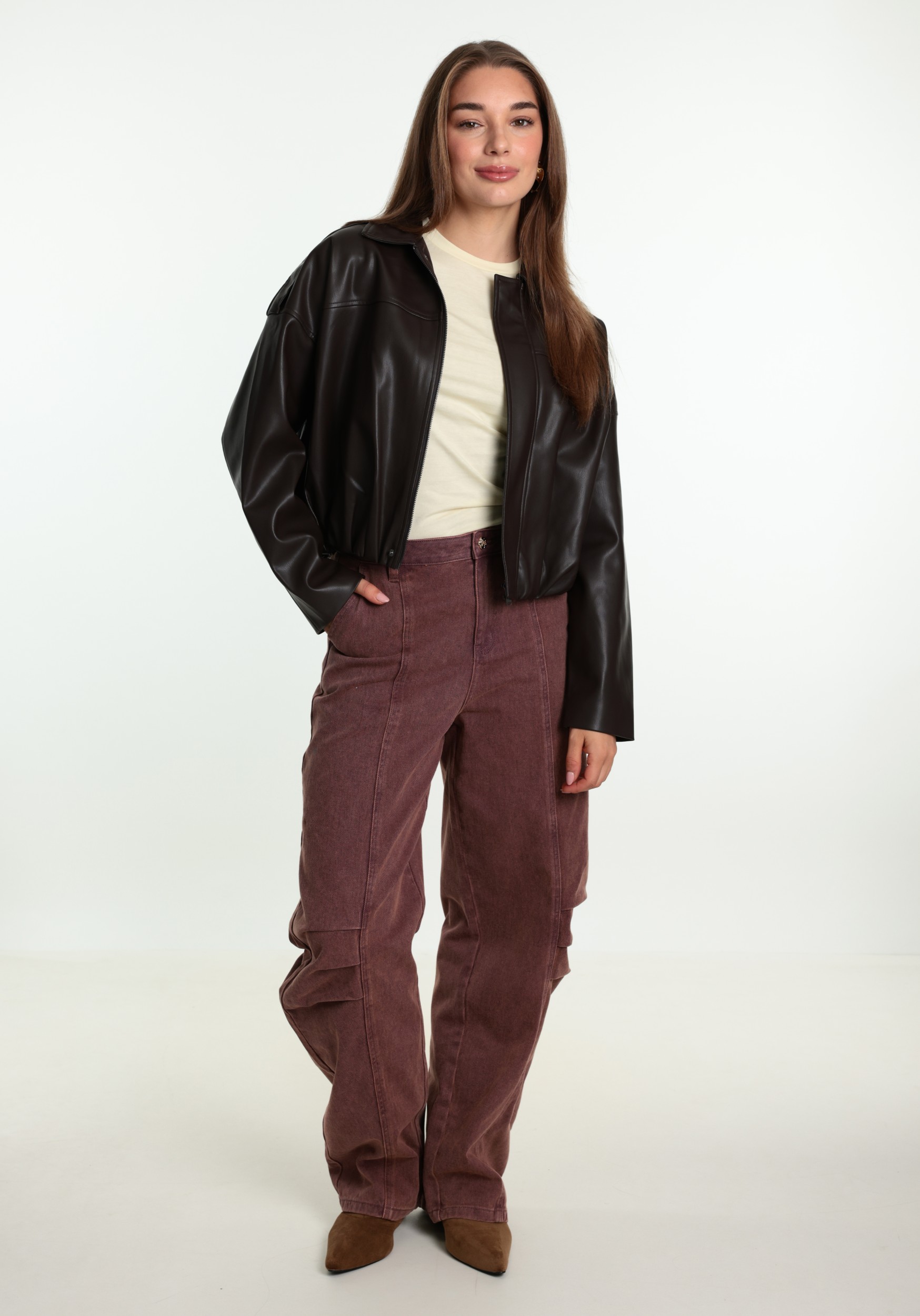 ONLY Jacket Moon-neli 15383675 Donker bruin