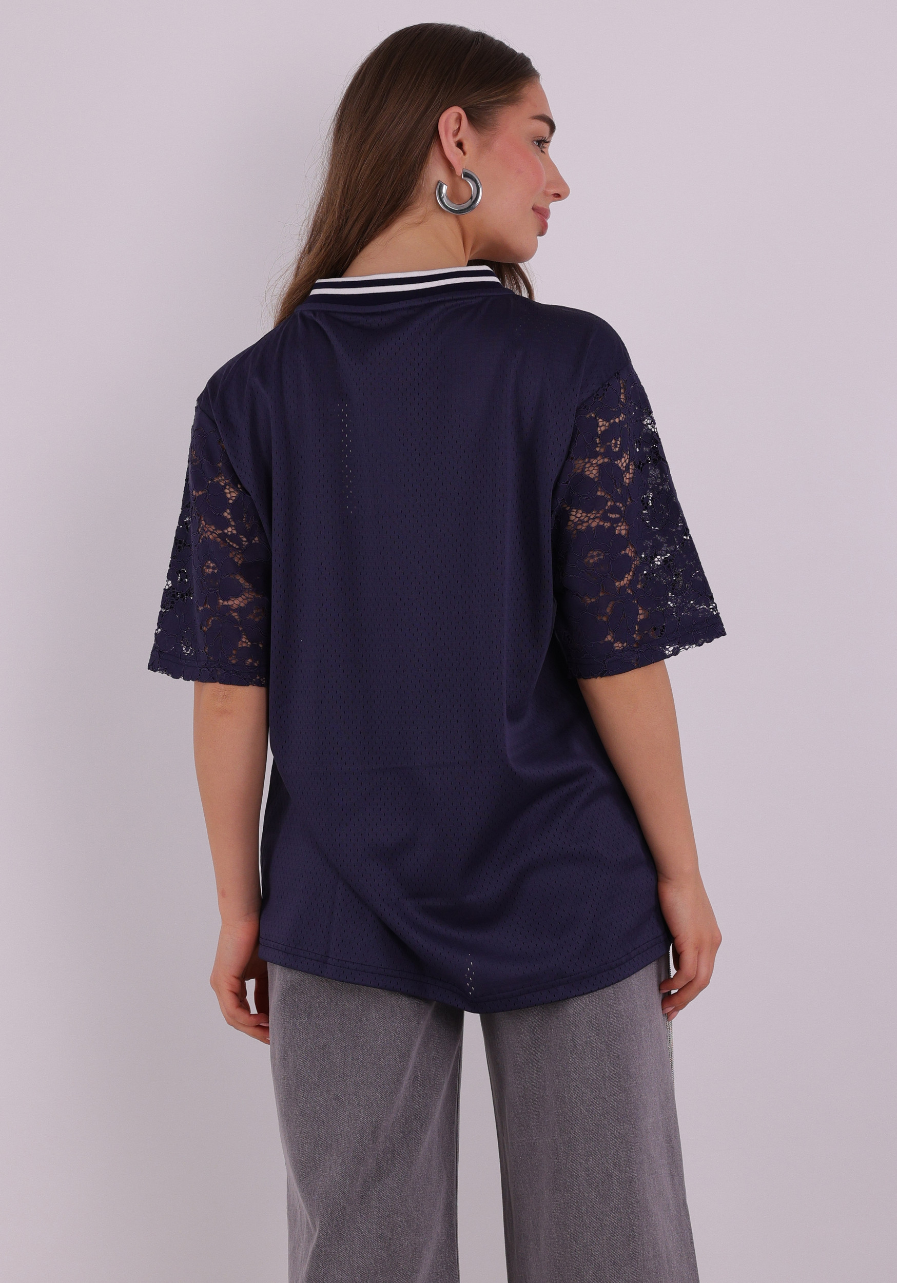 Colourful Rebel T-shirt Tayla 33 lace WT217629 Marine