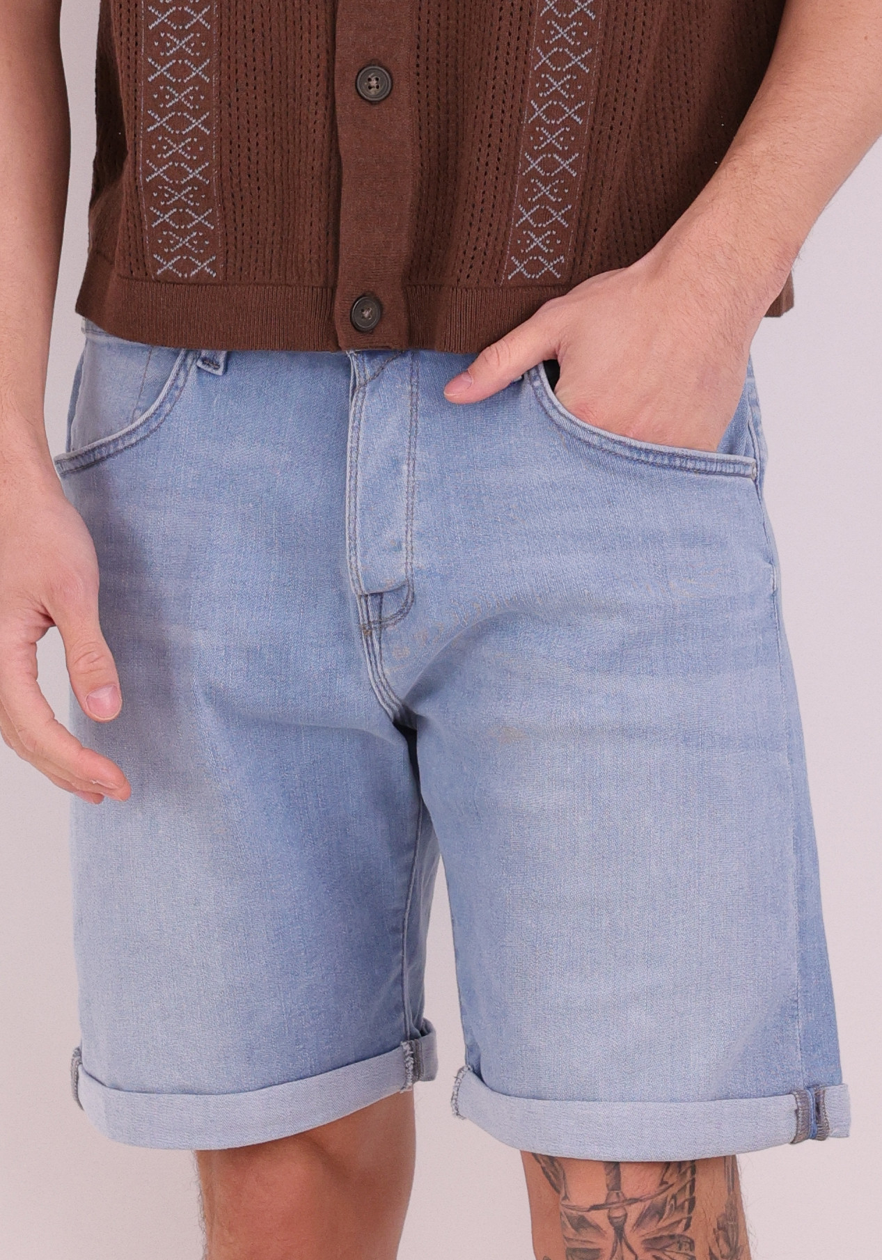 JACK & JONES Short Rick 12269608 Licht blauw