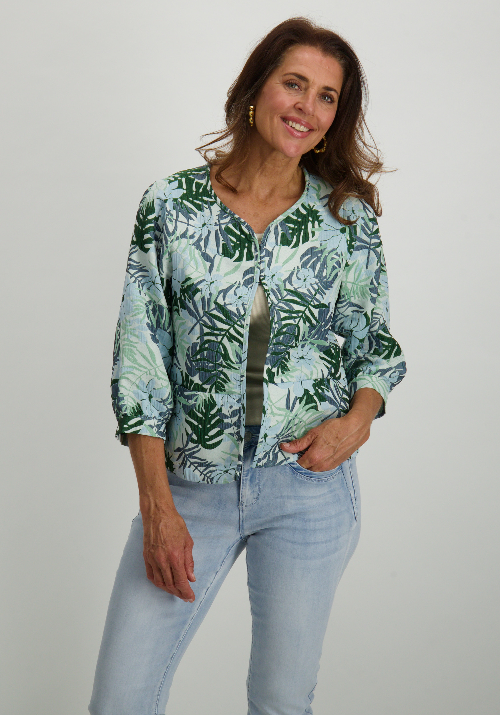 Geisha Jacket 55325-20 Licht blauw