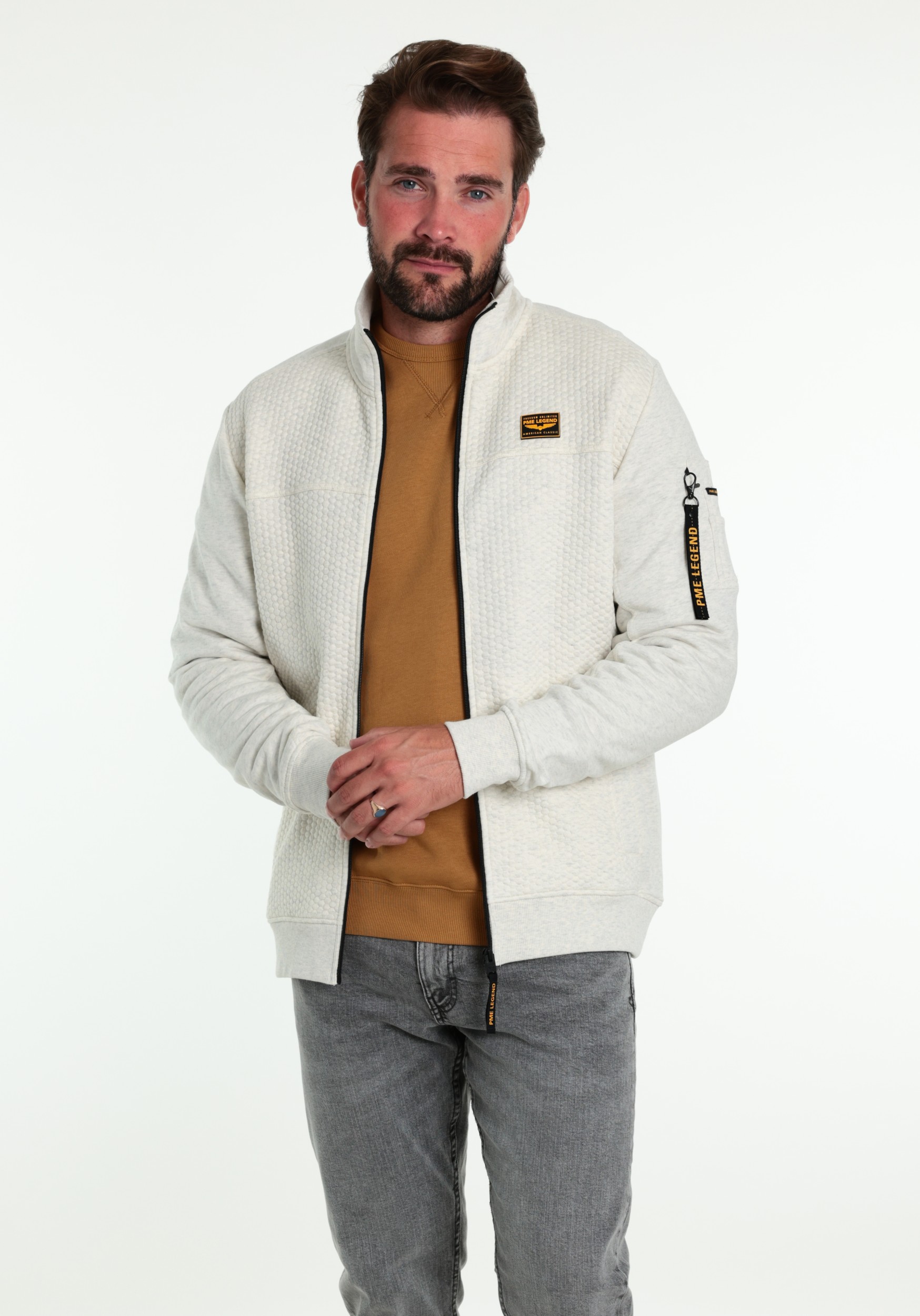 PME Legend Vest Jaquard interlock PSW2608436 Ecru