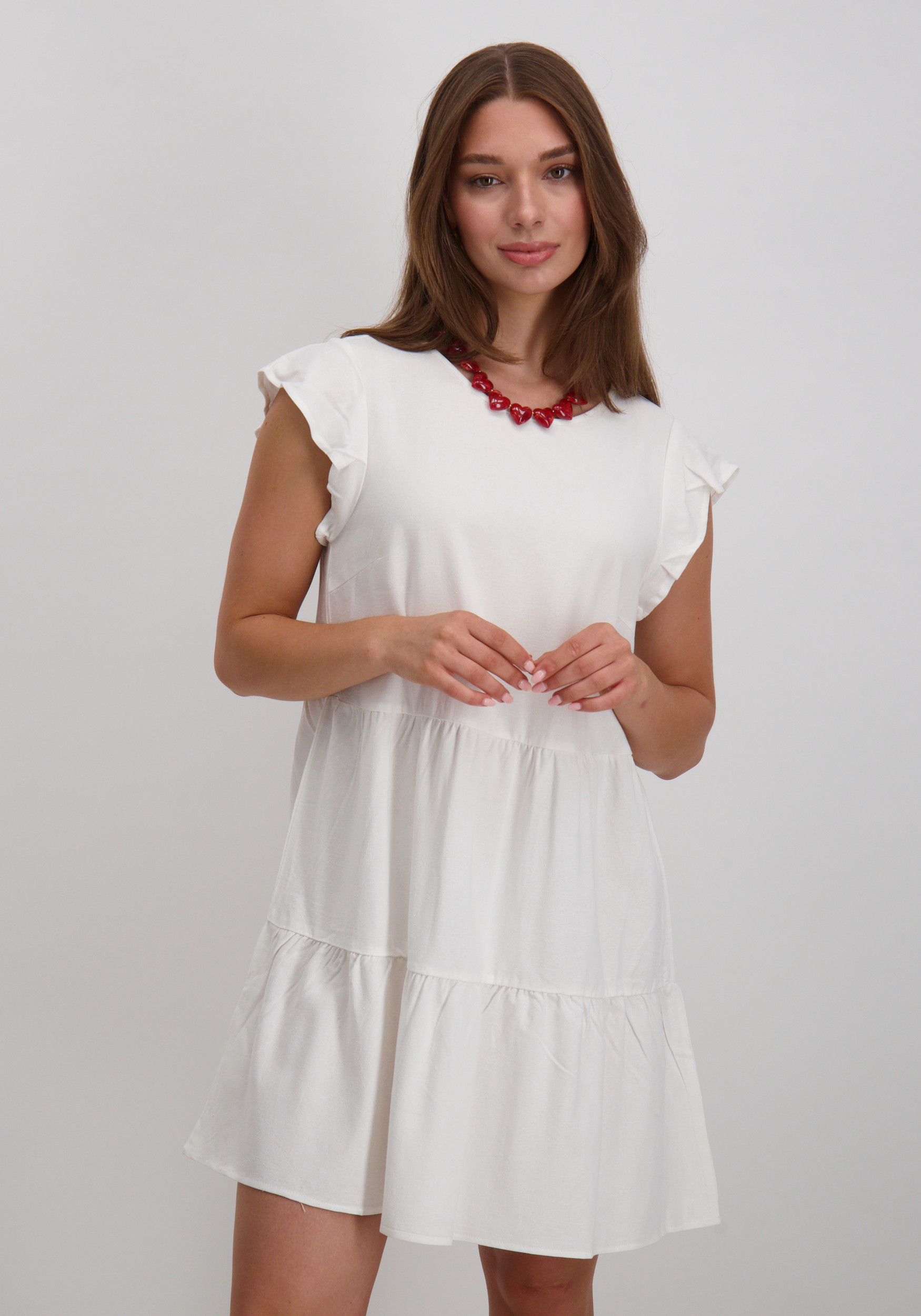 Vila Jurk Summer 14098932 Wolwit-ecru