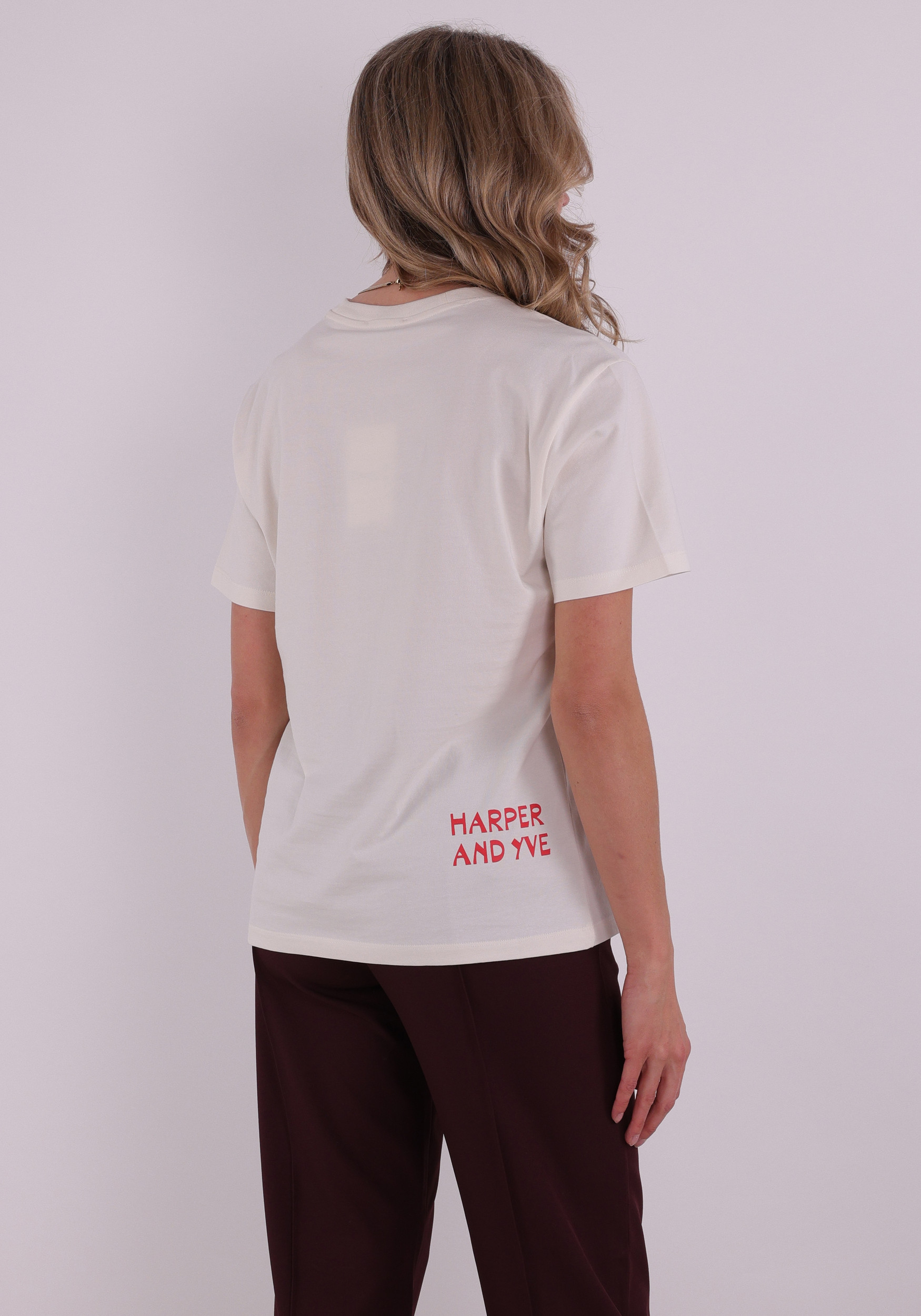Harper & Yve T-shirt Bandida SS6Y304 Ecru