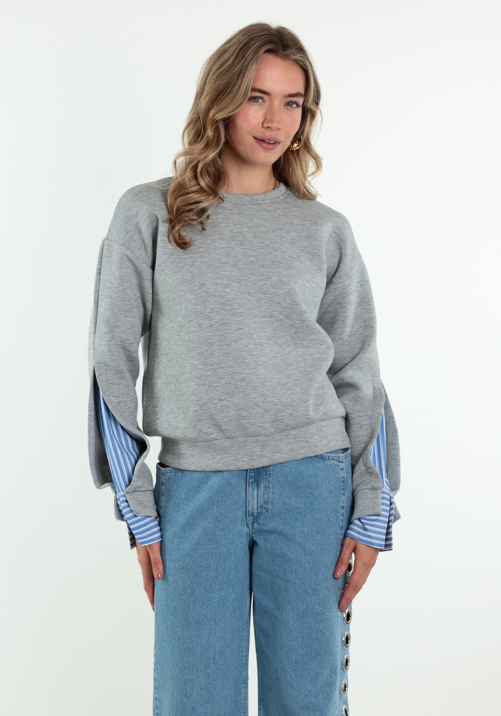 VERO MODA Sweater Morgan 10355808 Licht grijs
