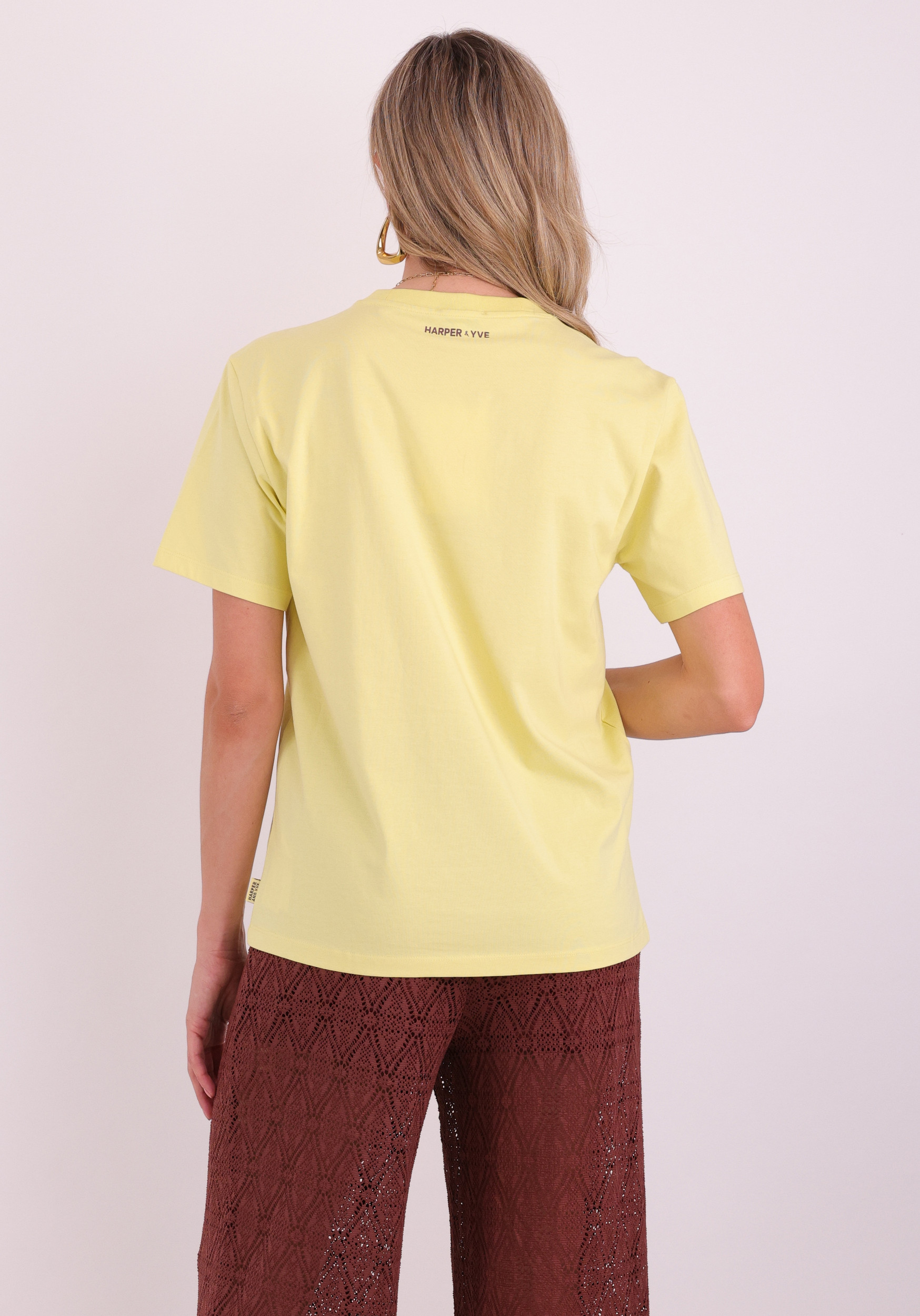 Harper & Yve T-shirt Mexicansun HS6Y308 Geel