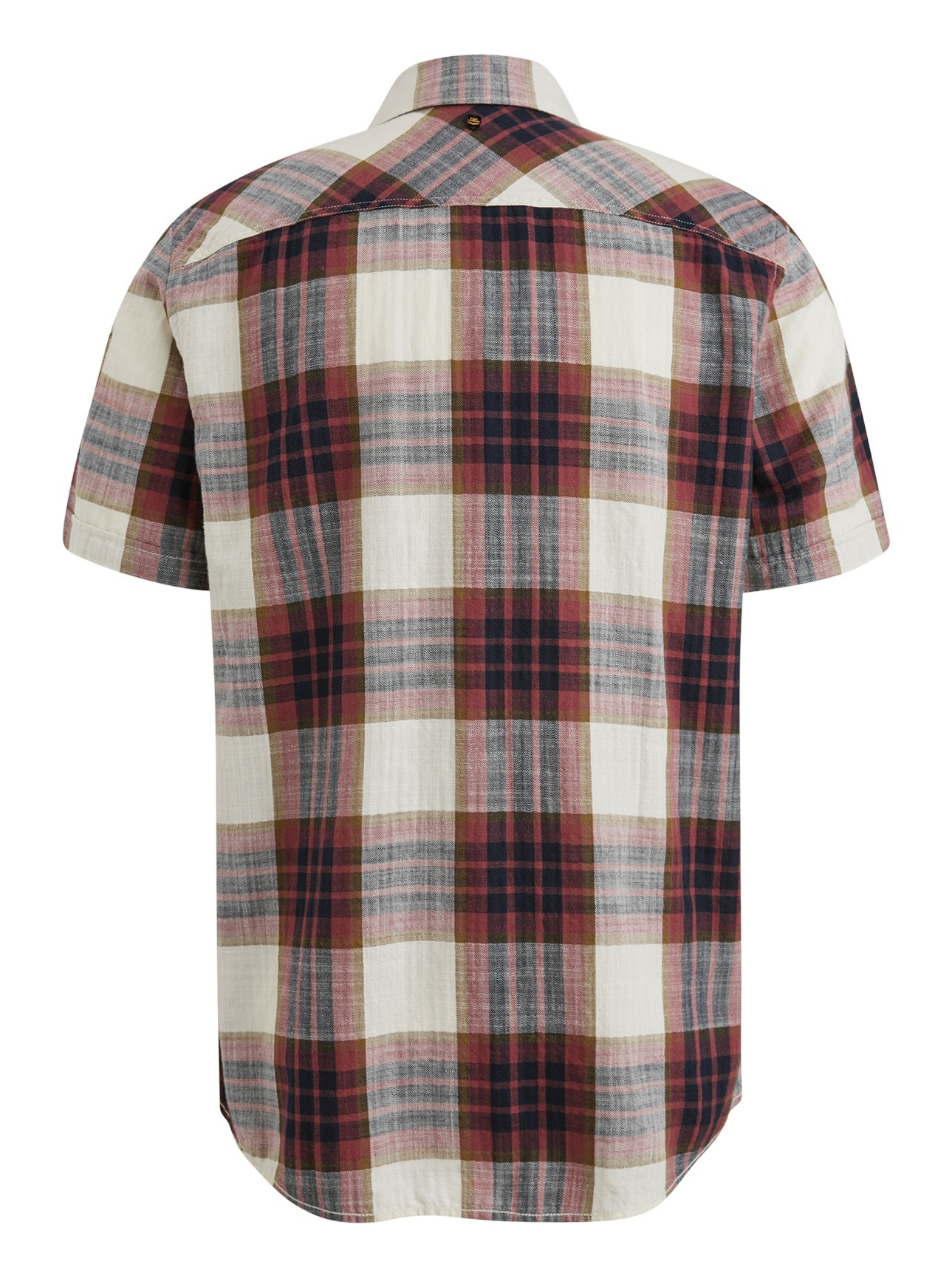 PME Legend Overhemd geruit PSIS2503234 Steenrood