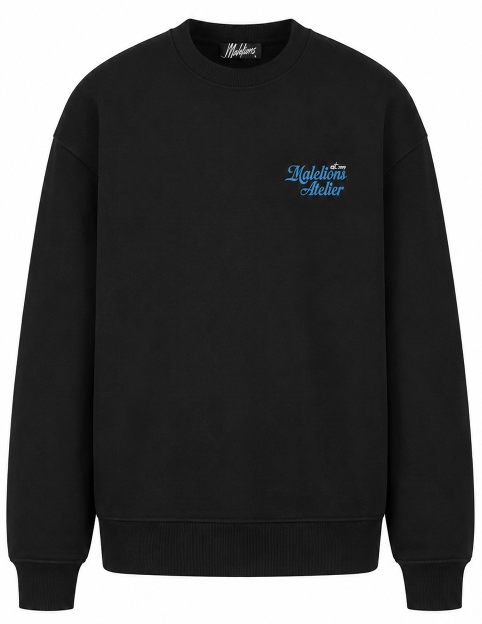 Malelions Sweater University MMA50026035 Zwart