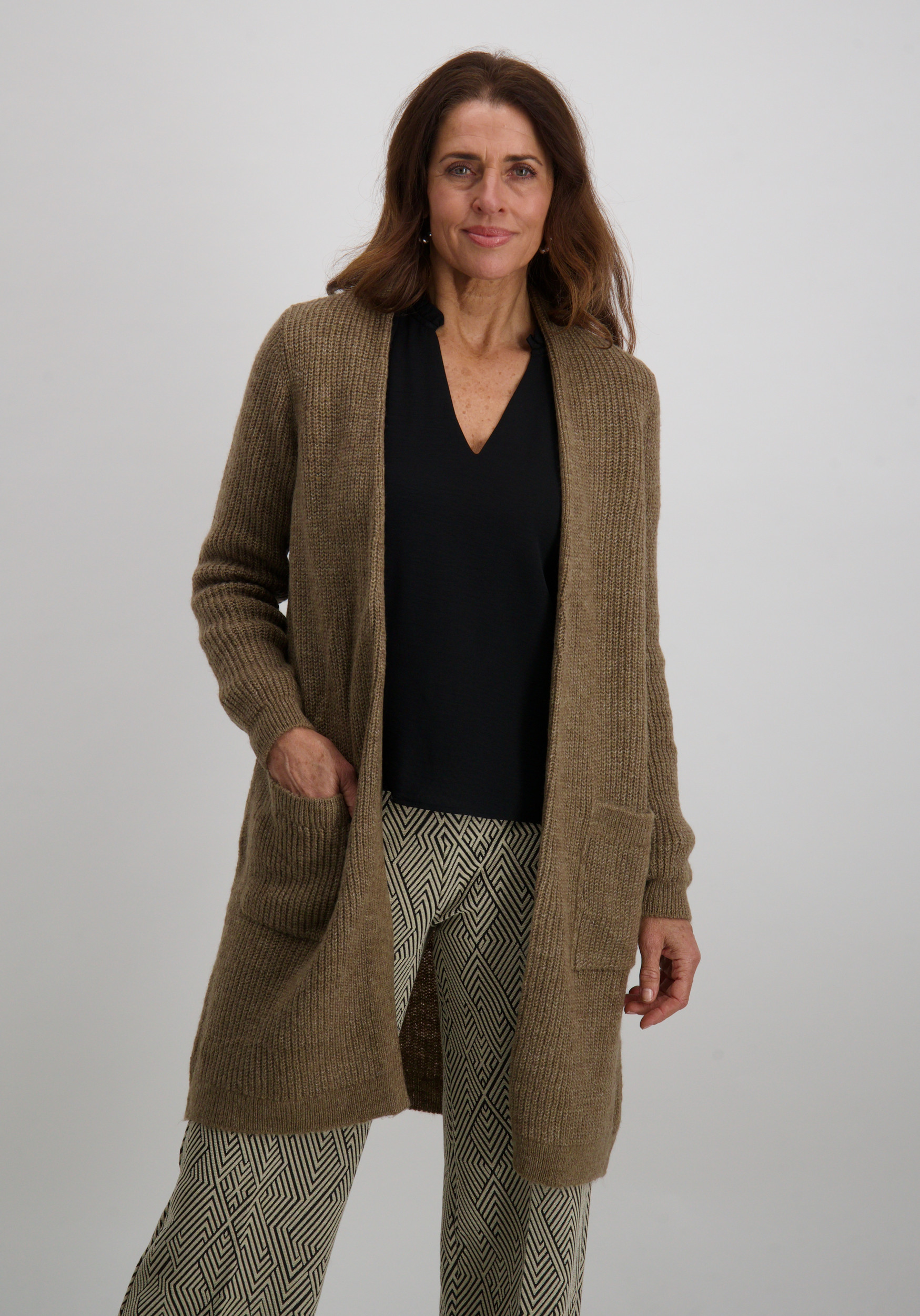 Only Lang vest Jade 15179815 Licht bruin