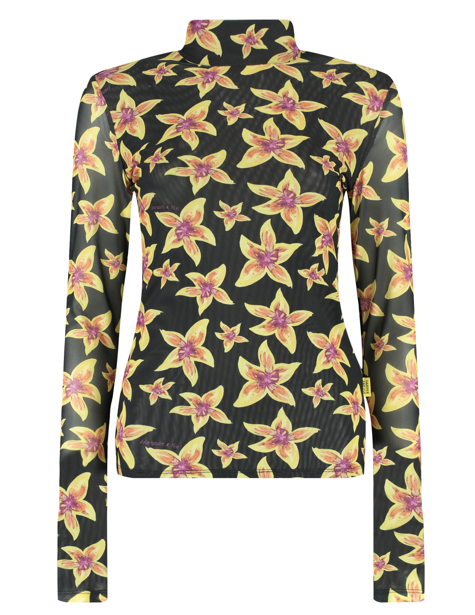 Harper & Yve Top Jane SS25J502 Geel