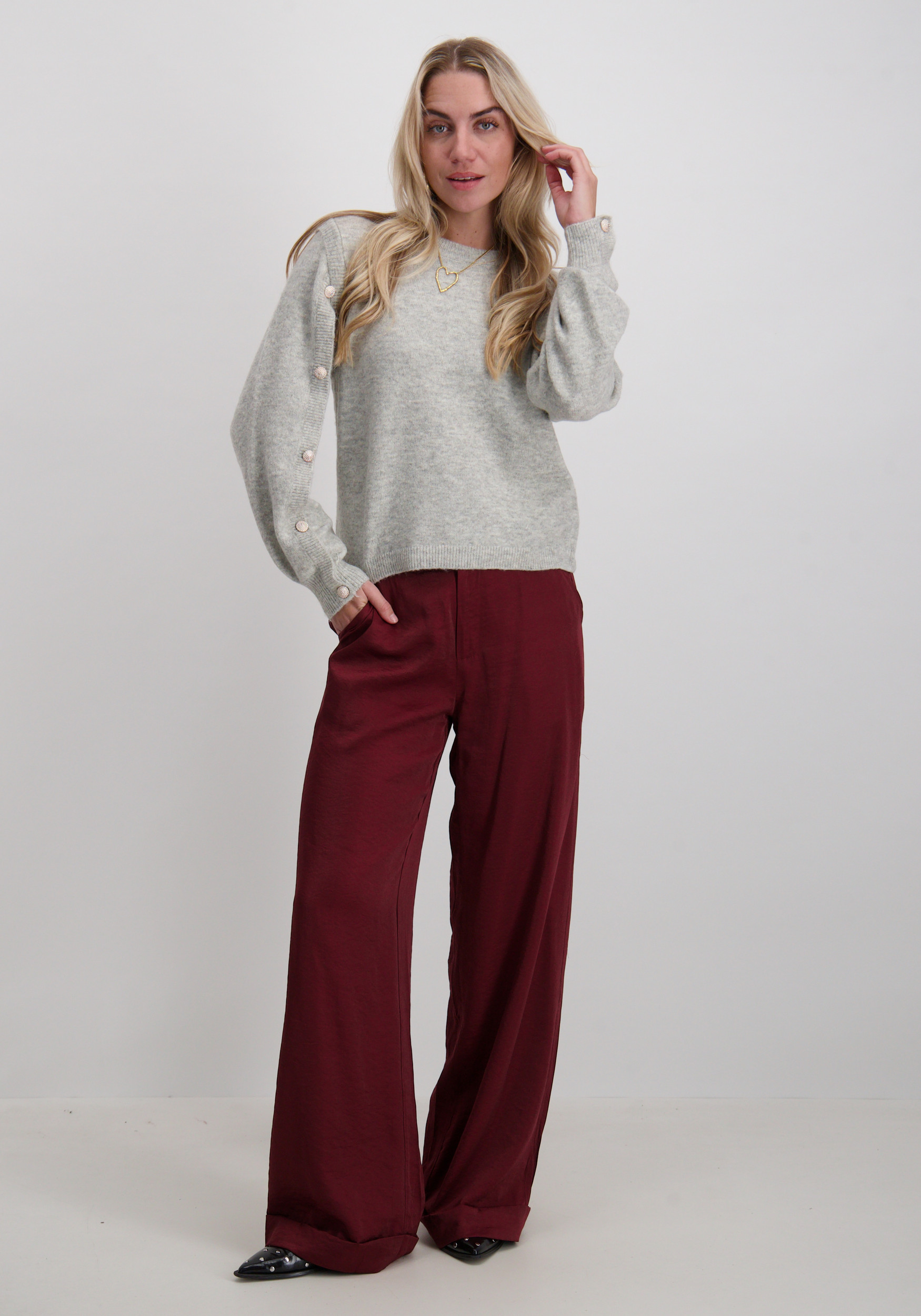 Only Trui Irene 15358576 Midden grijs