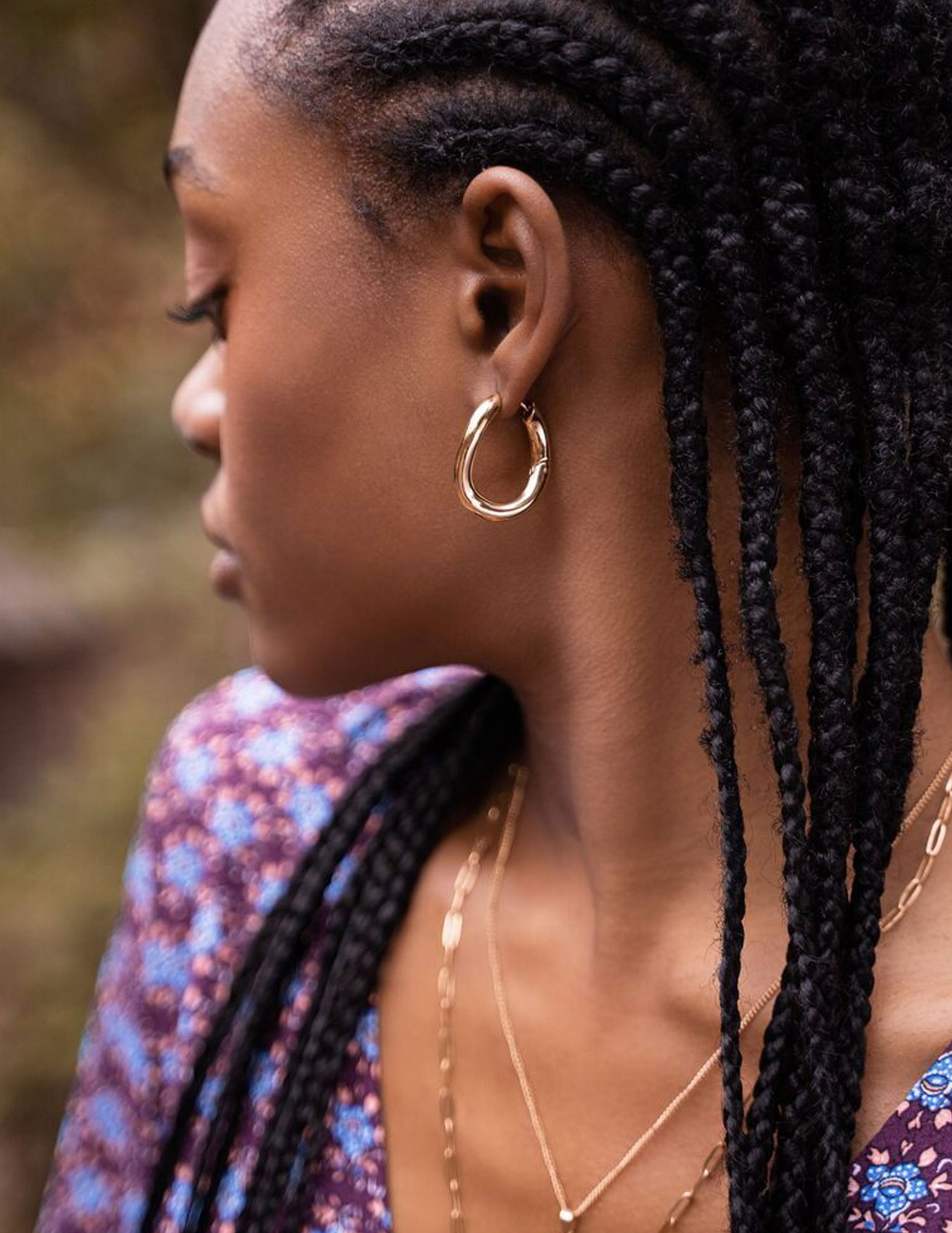 My Jewellery Oorringen Chuncky Chain MJ06892 Goud