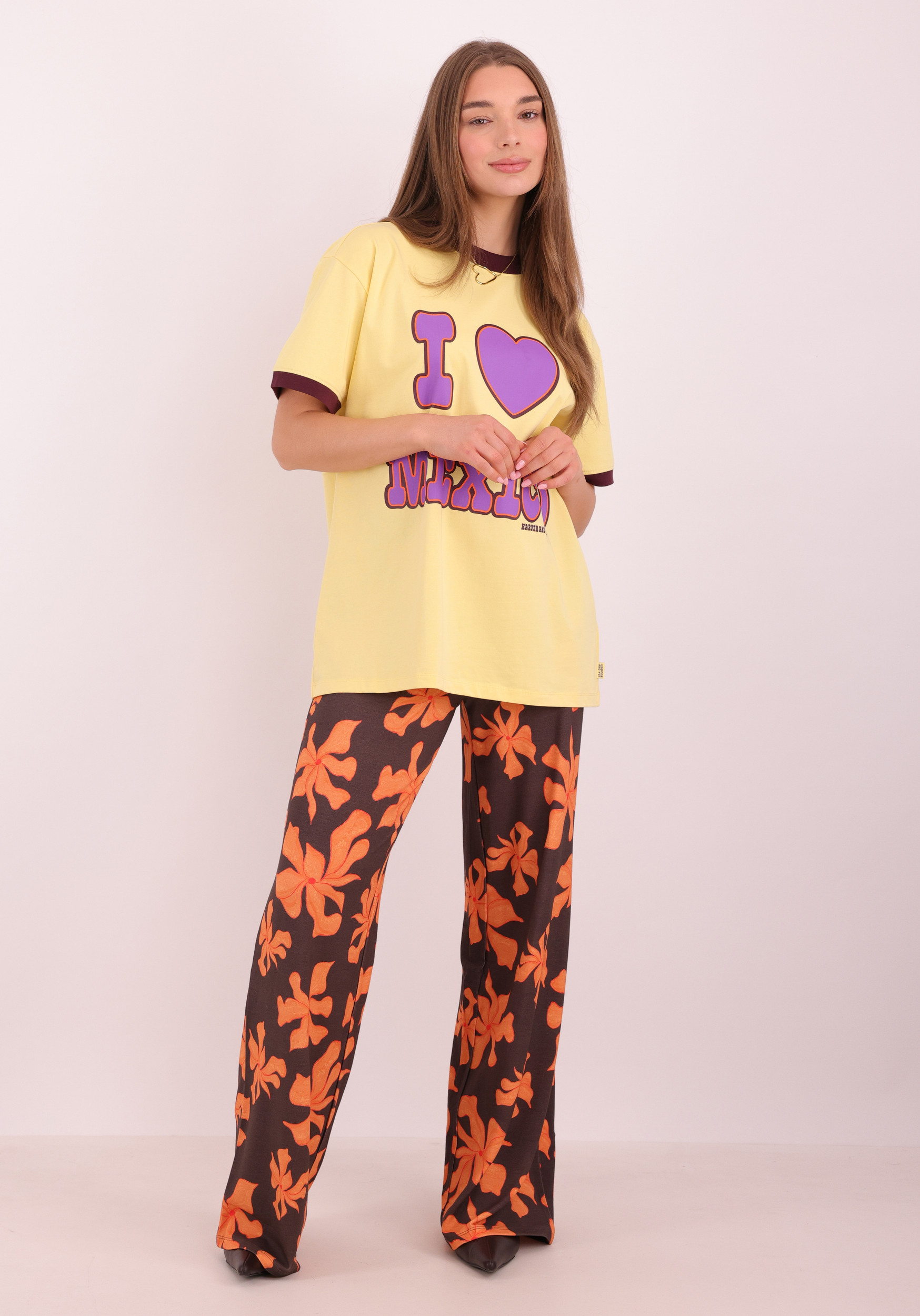 Harper & Yve T-shirt Mexico SS6Y306 Licht geel