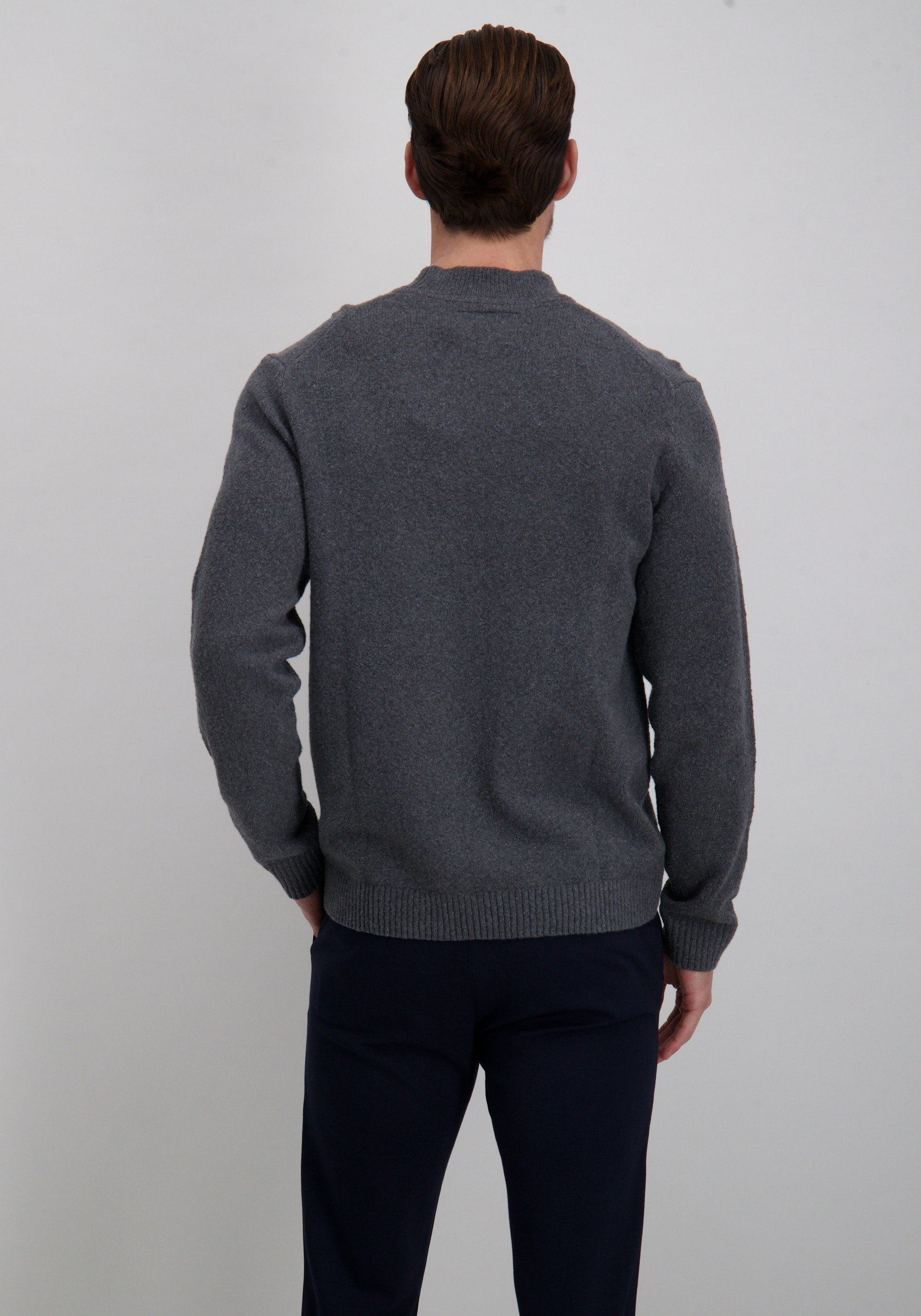 Jack & jones Trui Blamaverick 12286144 Midden grijs