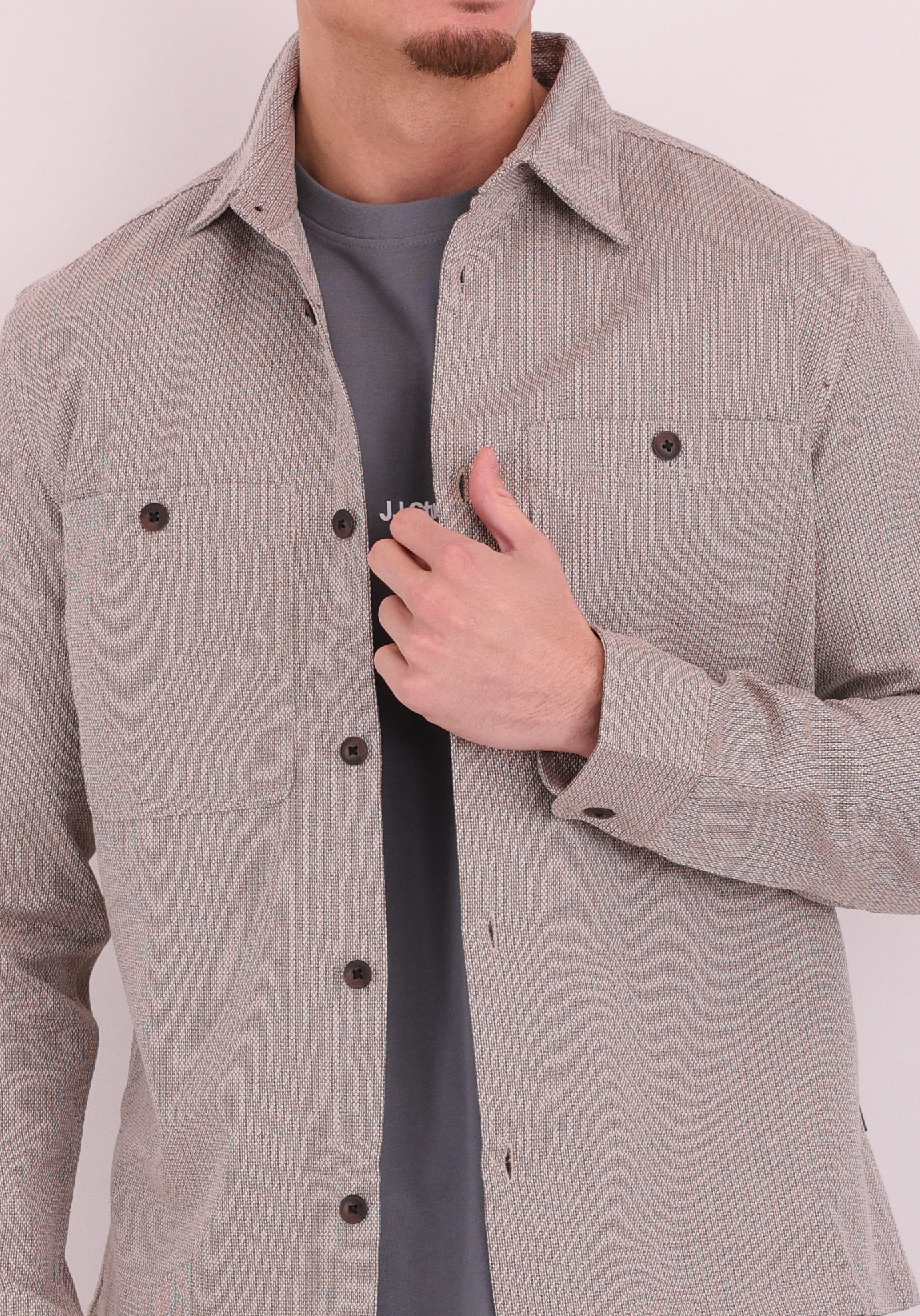 JACK & JONES Overshirt Rayle 12291955 Zand