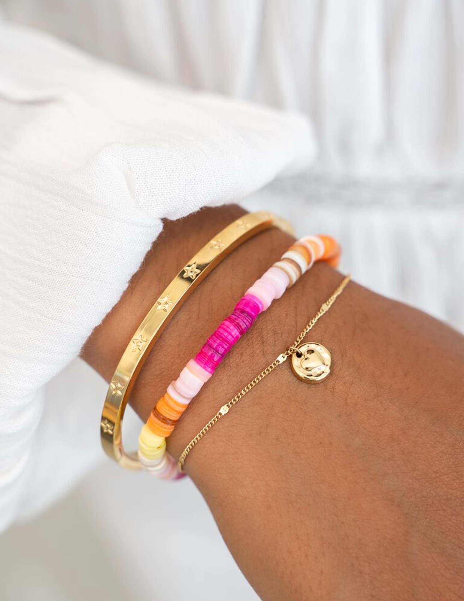 My Jewellery Armband Hammered heart MJ11539 Zilver