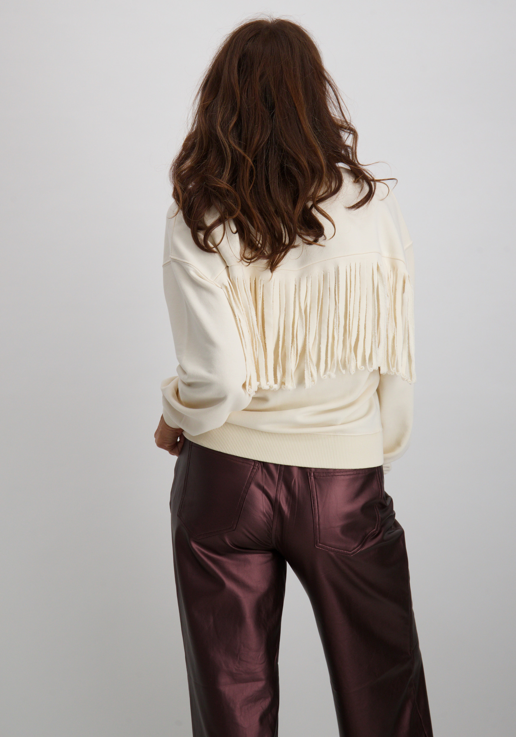 Tramontana Sweater Fringe D06-17-601 Beige
