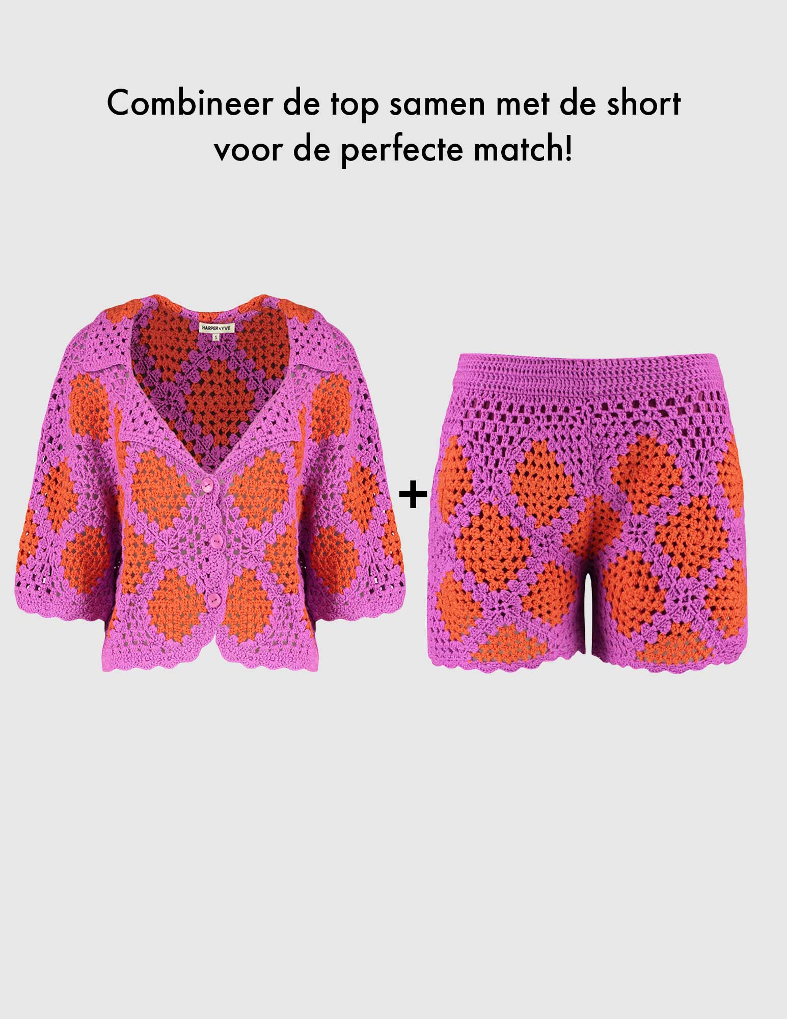 Harper & Yve Short Loca HS25P101 Donker Paars